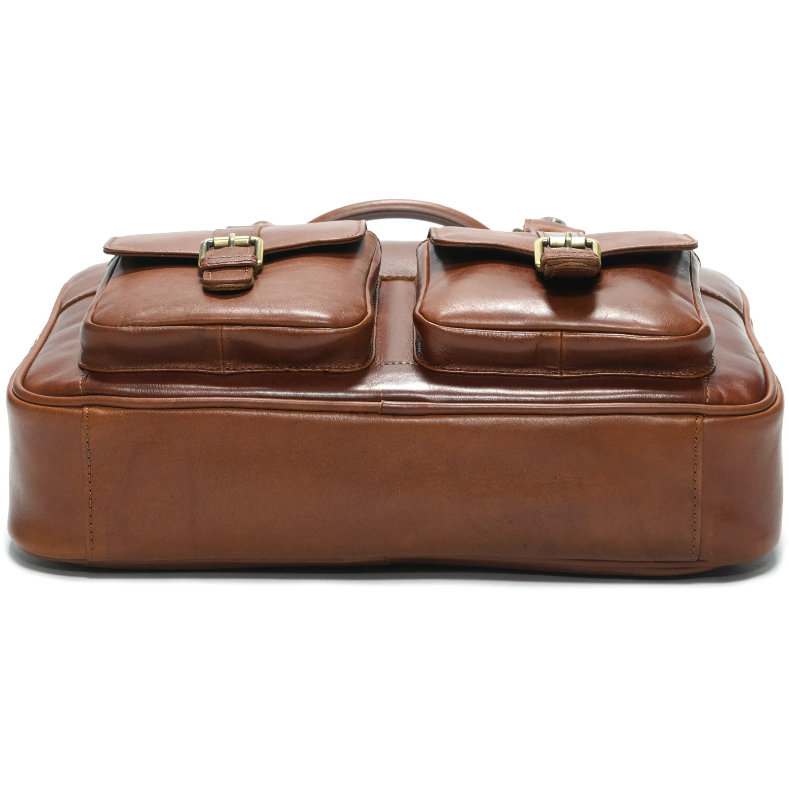 Herring Harlesden Briefcase in dark chestnut - Image 4
