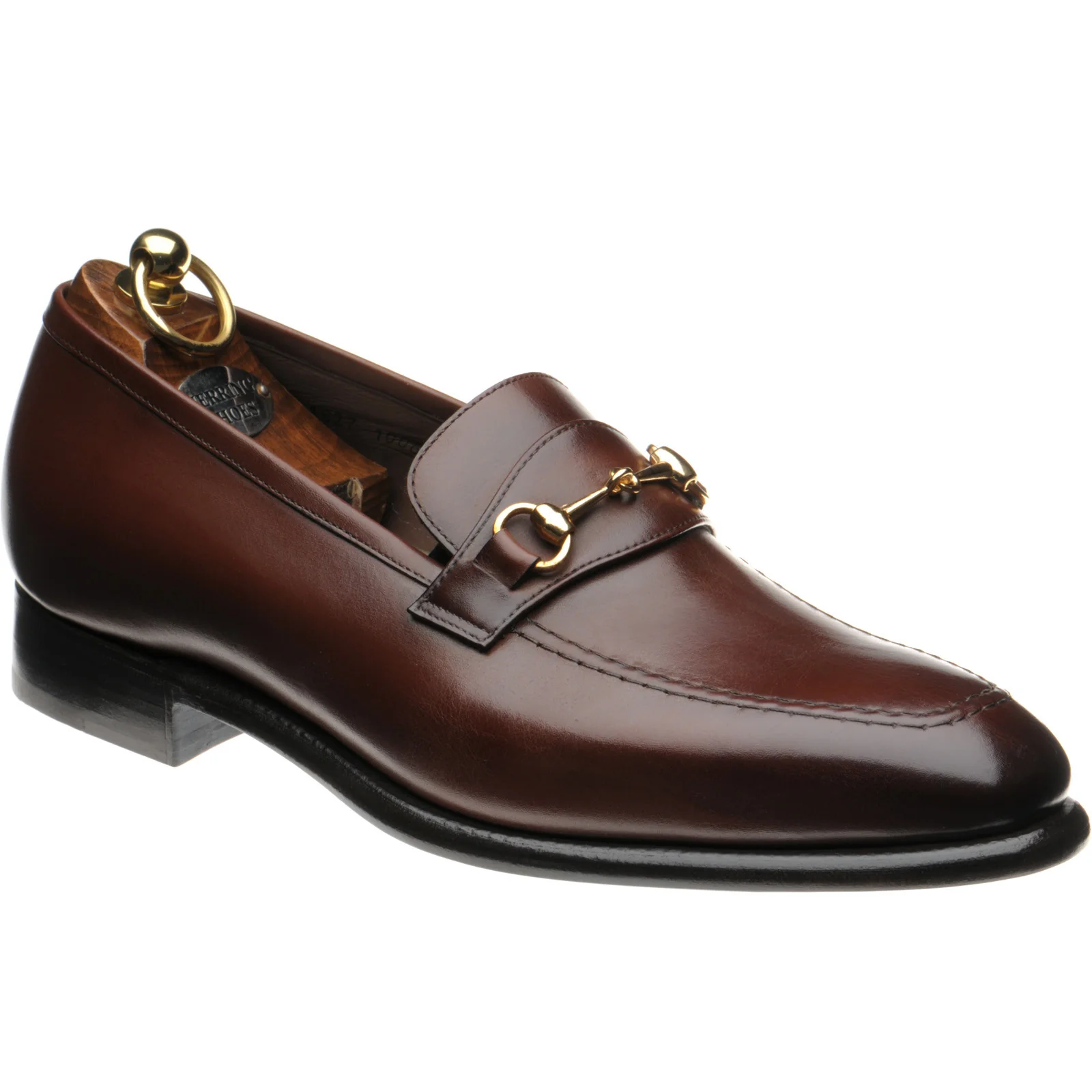 Herring Harlington mens loafers in brown calf