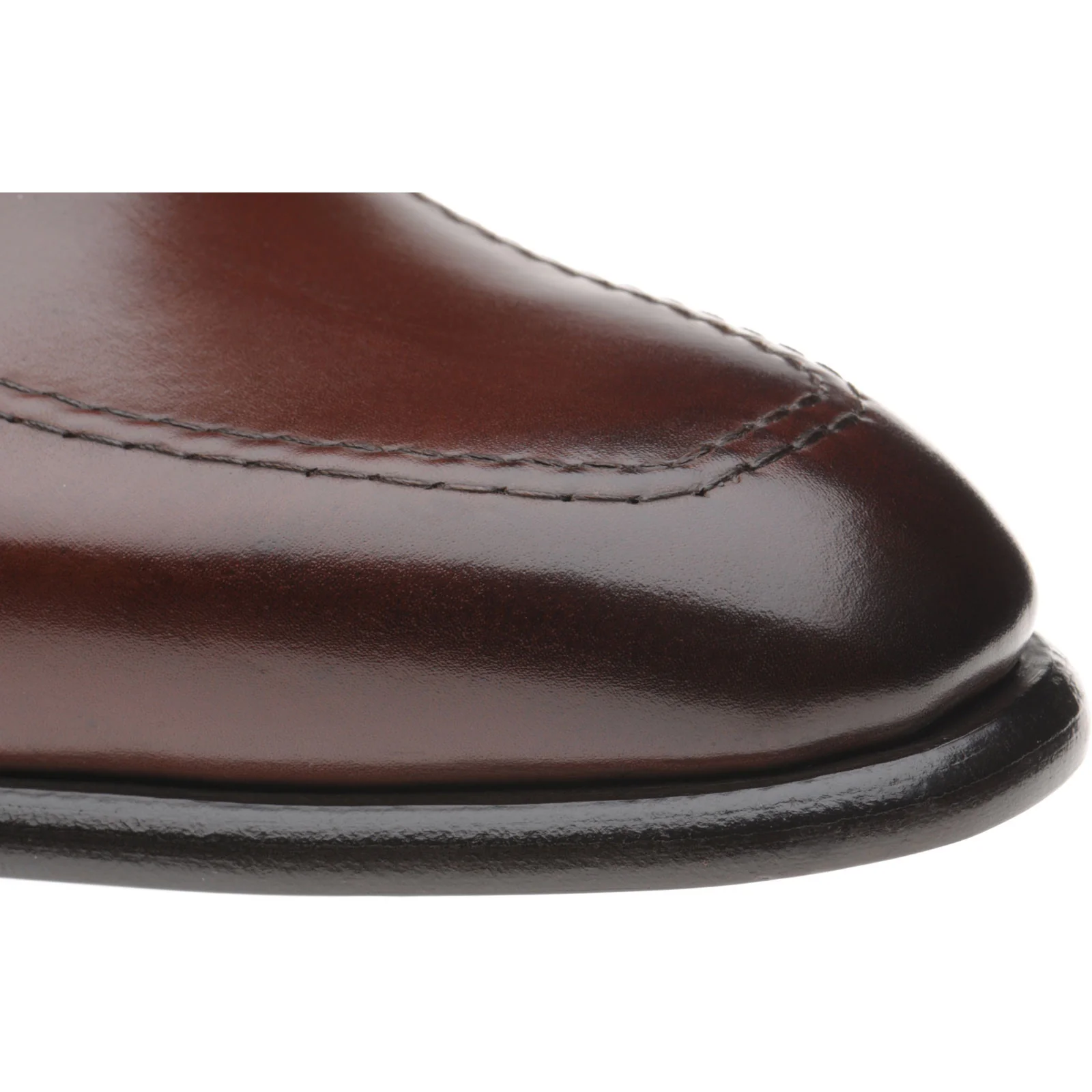 Herring Harlington mens loafers in brown calf - Image 5
