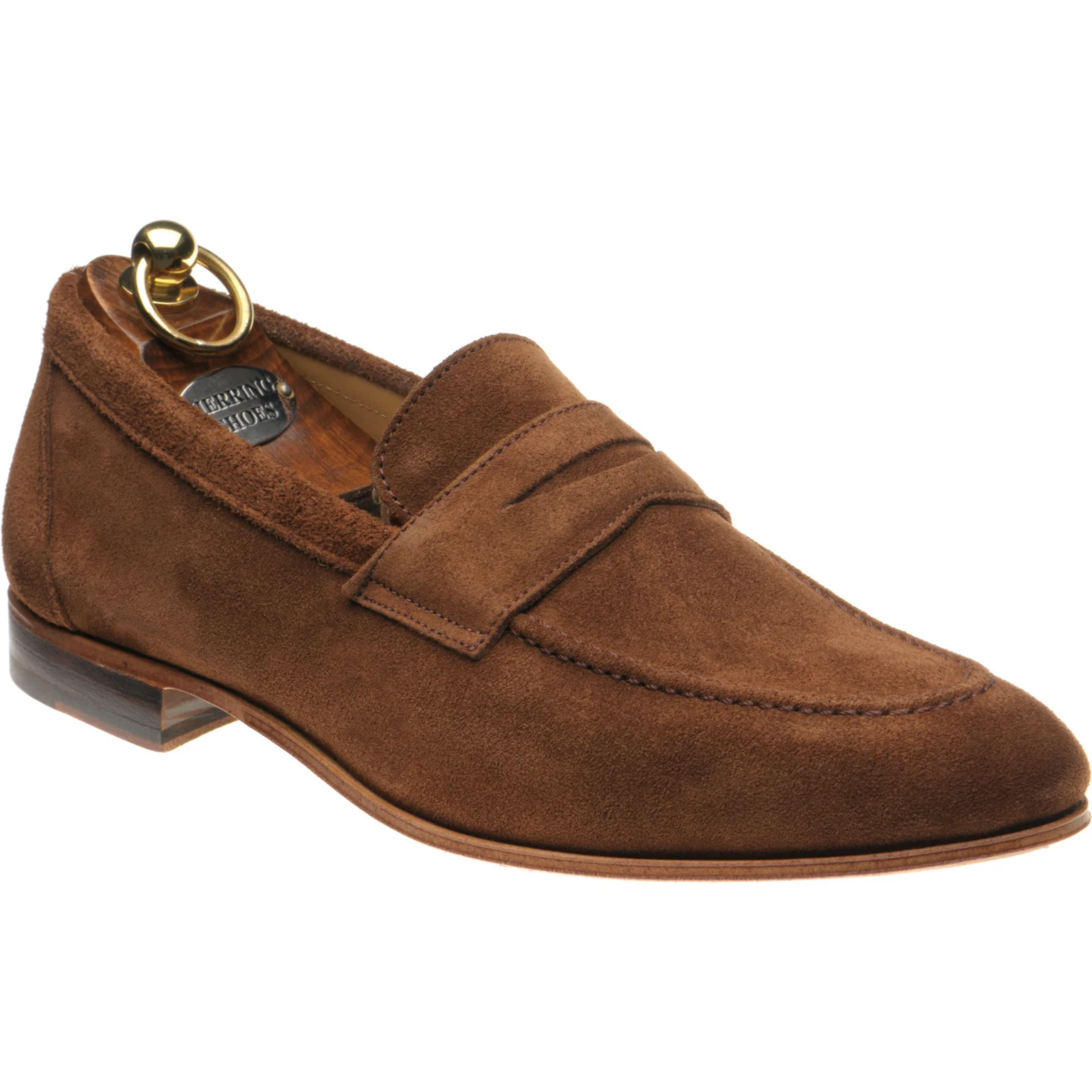 Herring Ibstock II mens hybrid-soled loafers in snuff suede