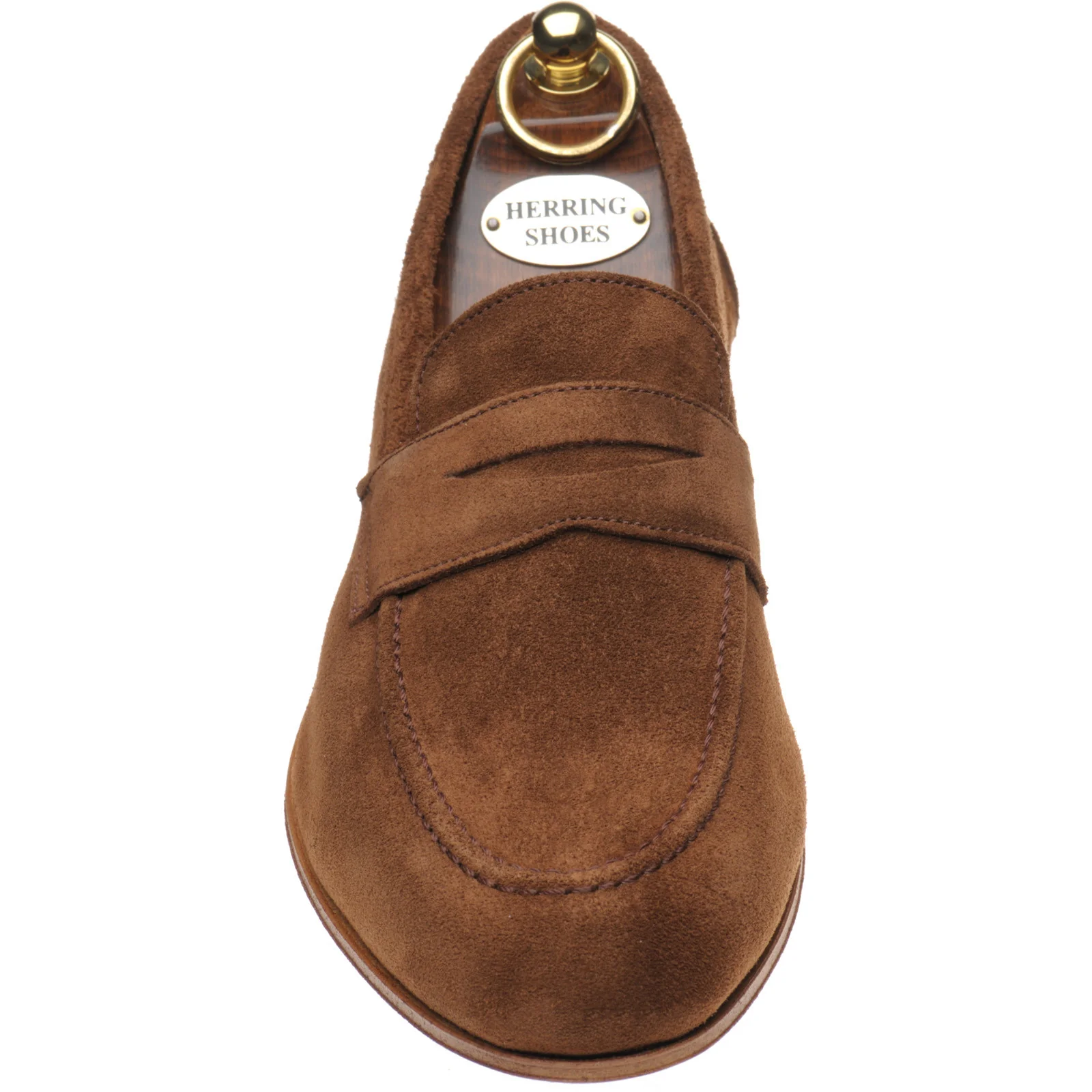 Herring Ibstock II mens hybrid-soled loafers in snuff suede - Image 2