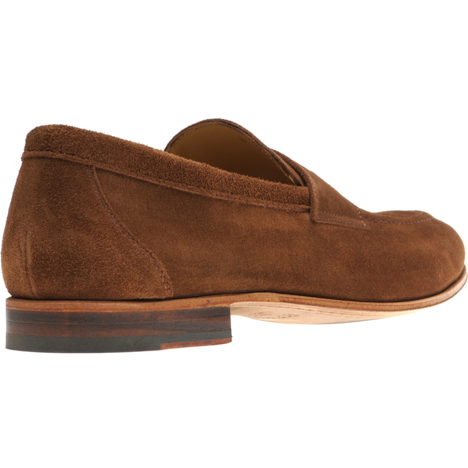 Herring Ibstock II mens hybrid-soled loafers in snuff suede - Image 4