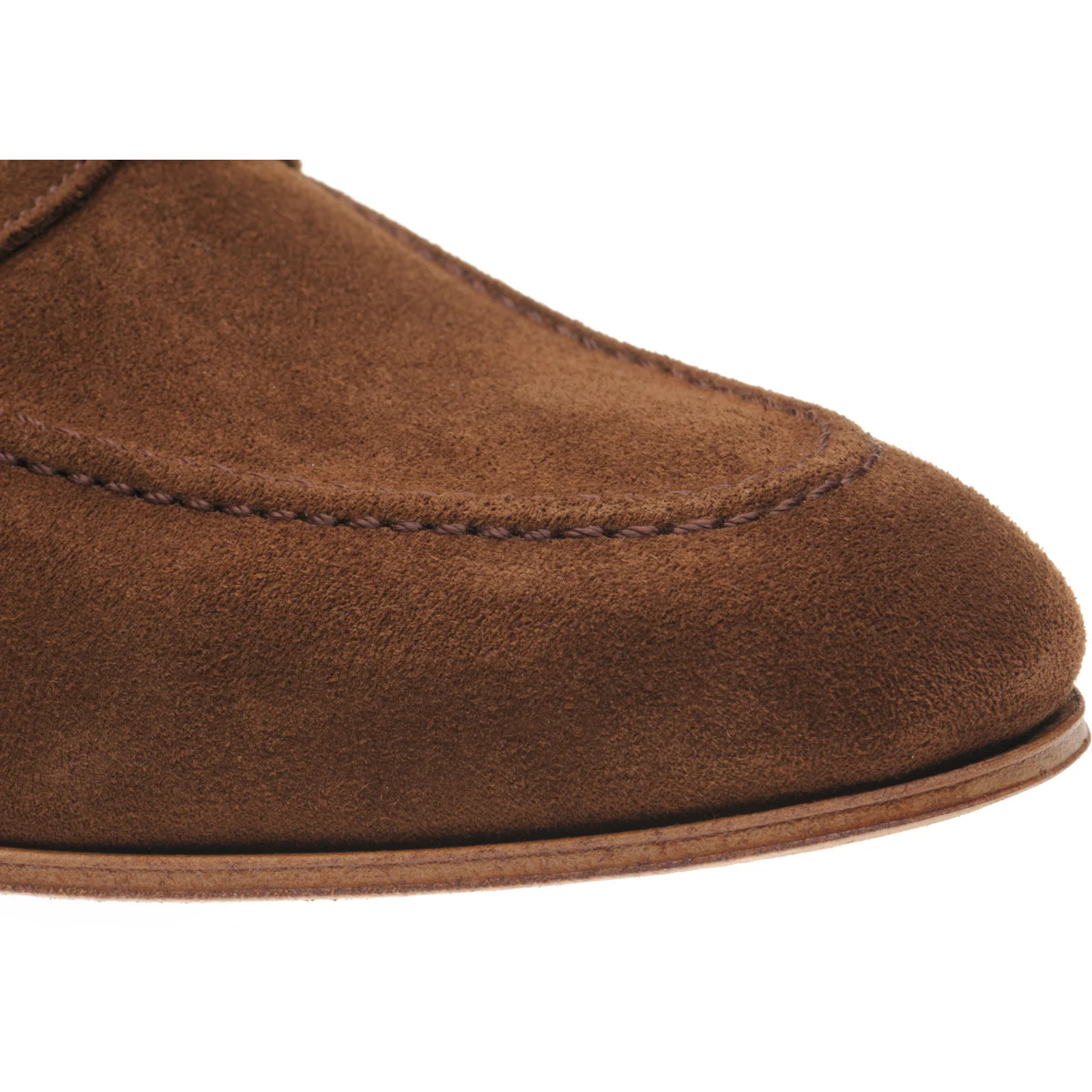Herring Ibstock II mens hybrid-soled loafers in snuff suede - Image 5