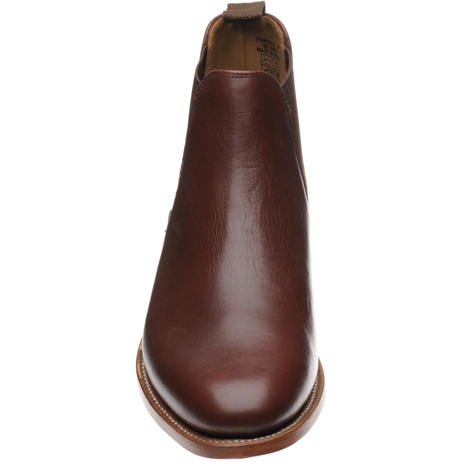 Herring Ipswich II mens Chelsea boots in brown waxy calf (second) - Image 2