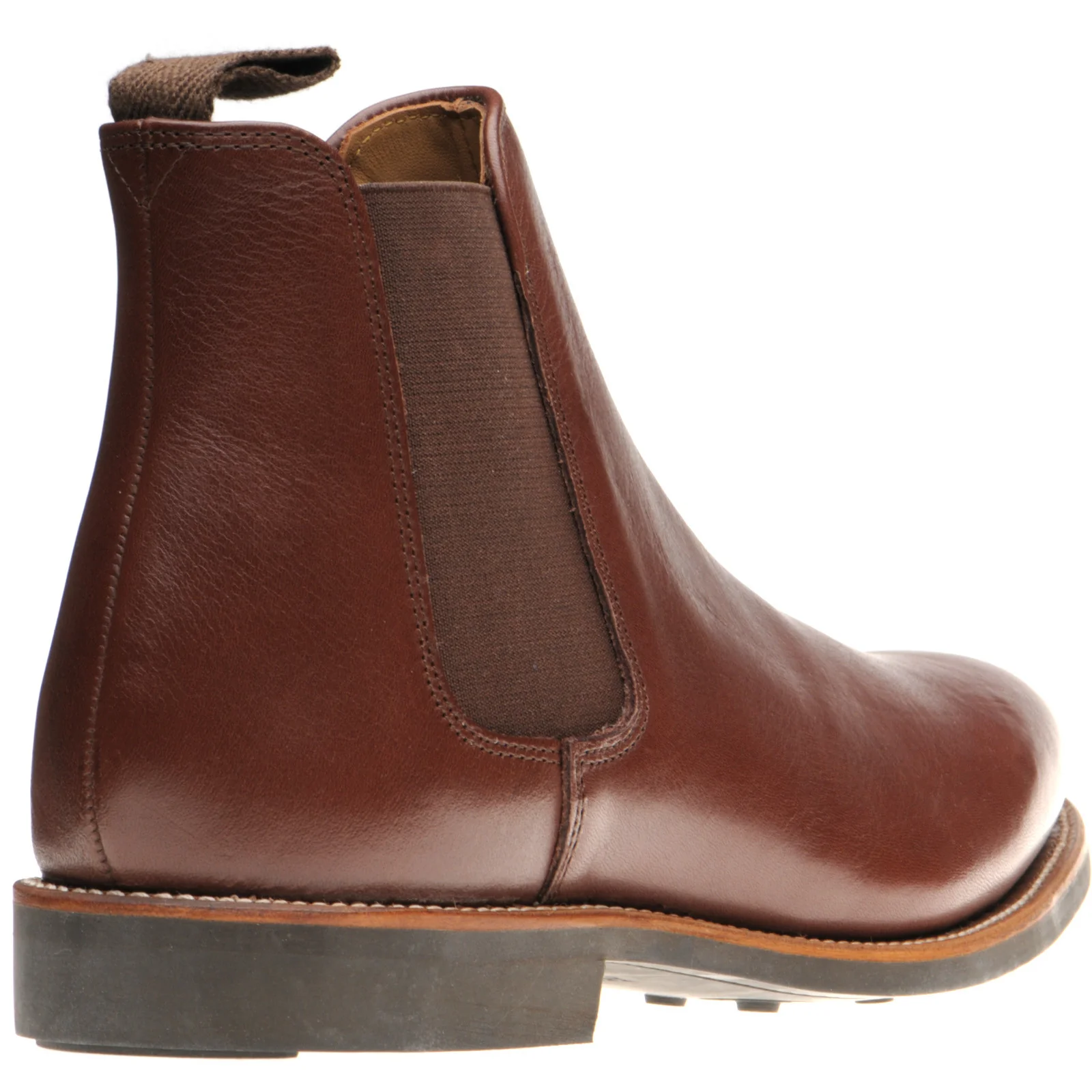 Herring Ipswich II mens Chelsea boots in brown waxy calf (second) - Image 4