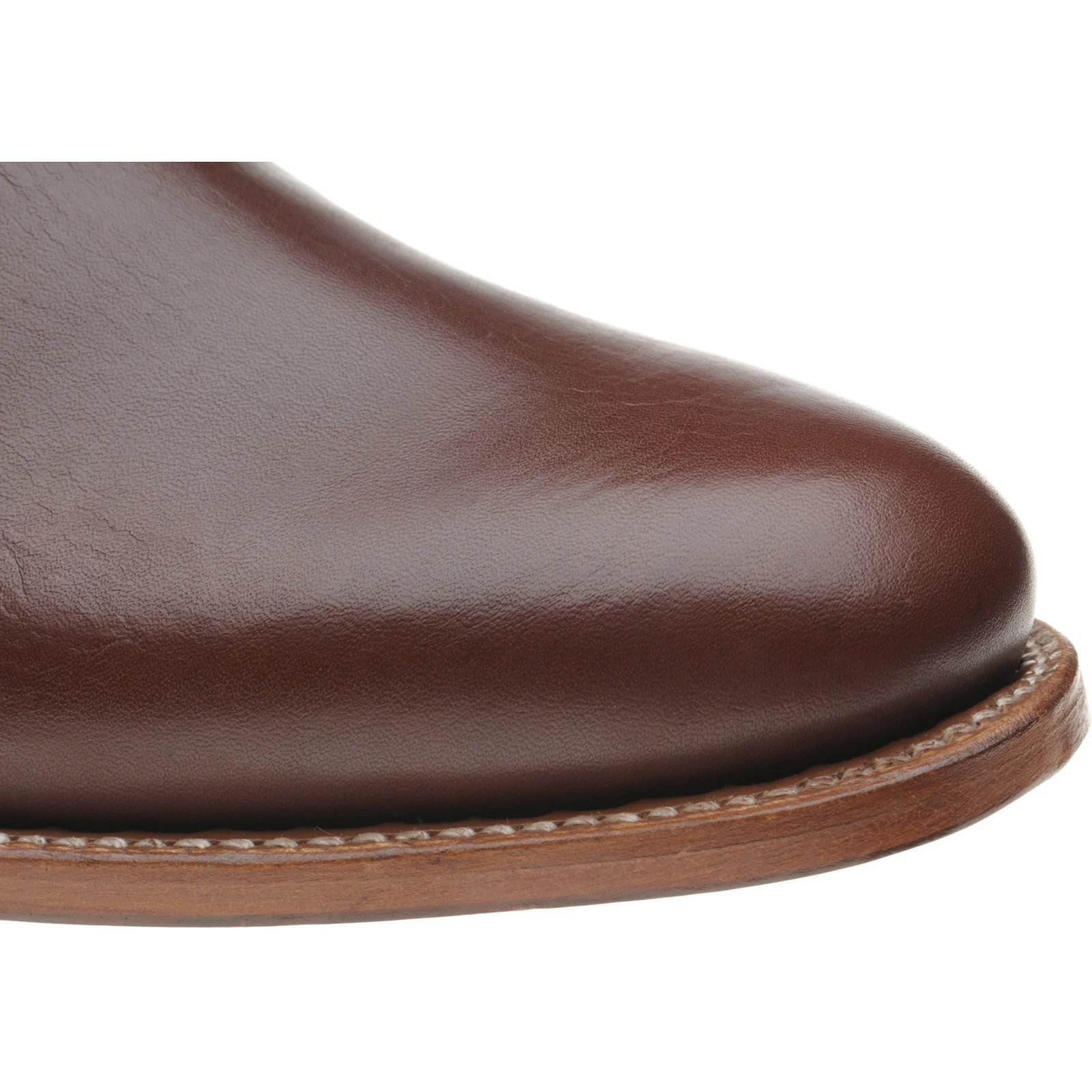 Herring Ipswich II mens Chelsea boots in brown waxy calf (second) - Image 5