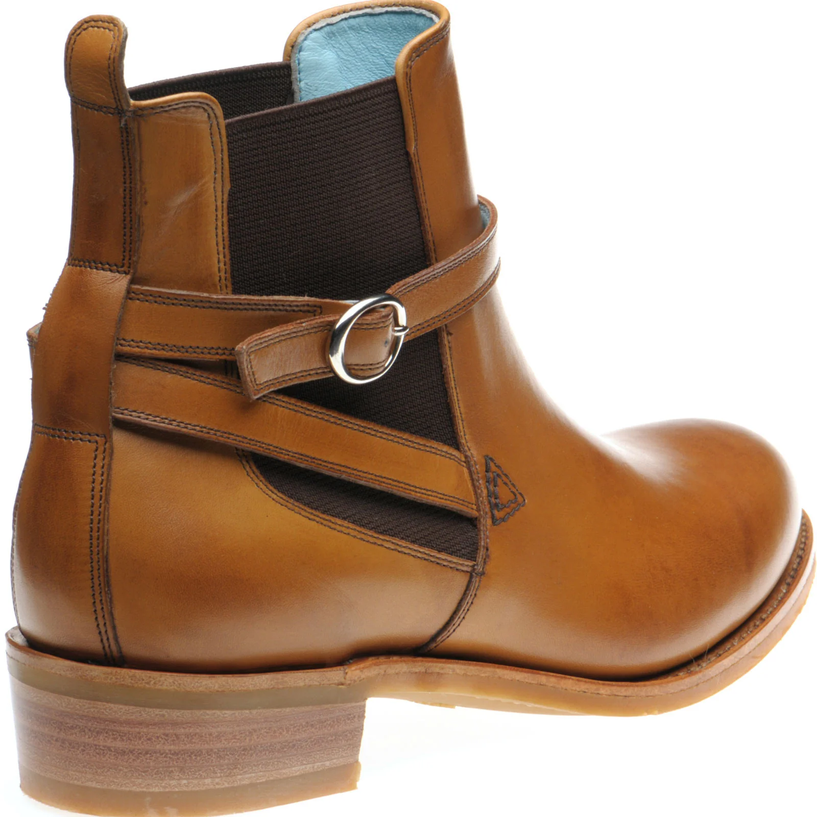 Herring Jodie ladies rubber-soled Chelsea boots in cedar calf with cedar strap - Image 4
