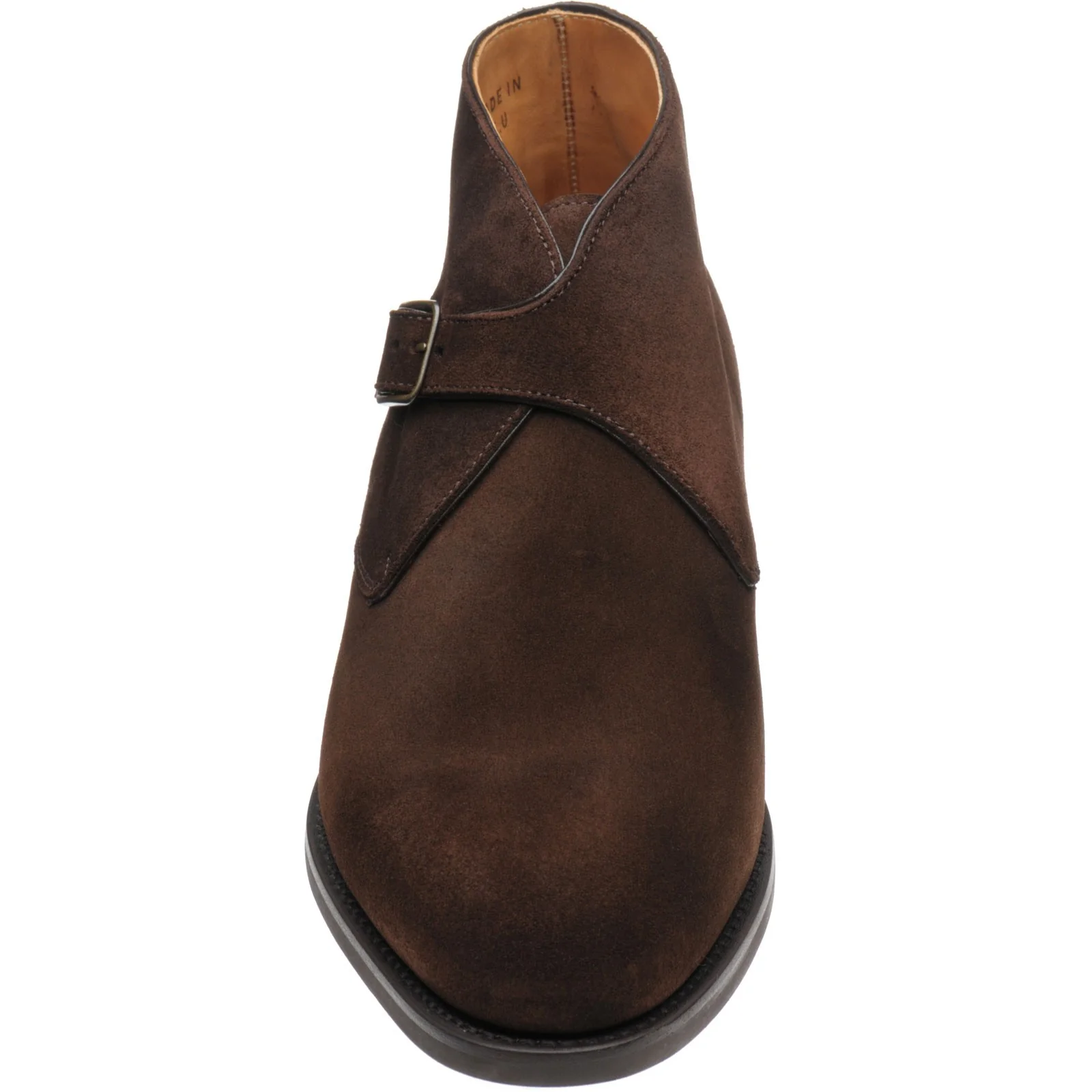 Herring Kingston II mens rubber-soled boots in brown oiled suede - Image 2