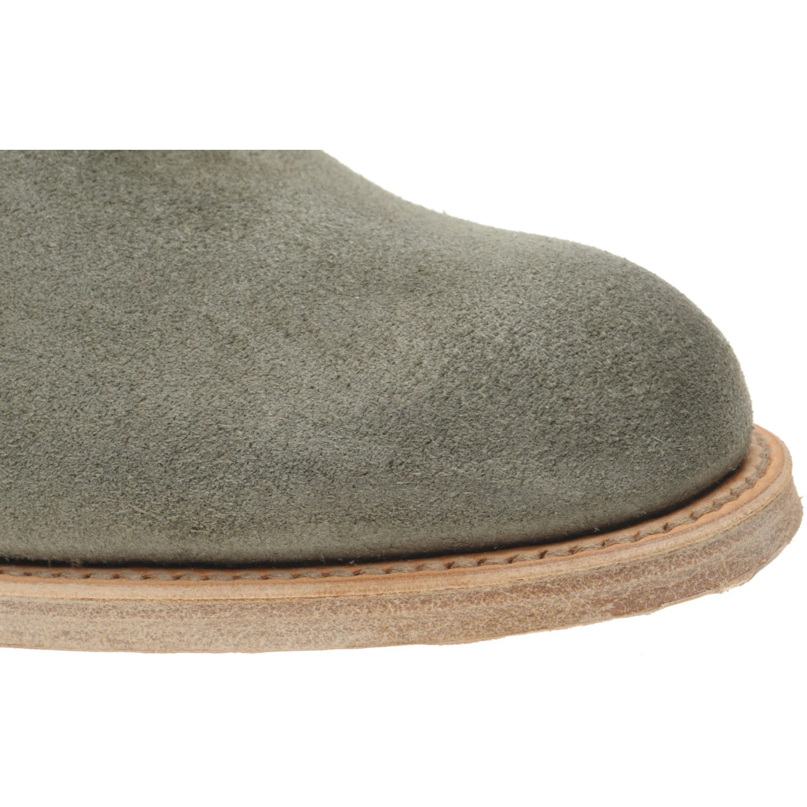 Herring Kirkby mens Chelsea boots in green suede - Image 5