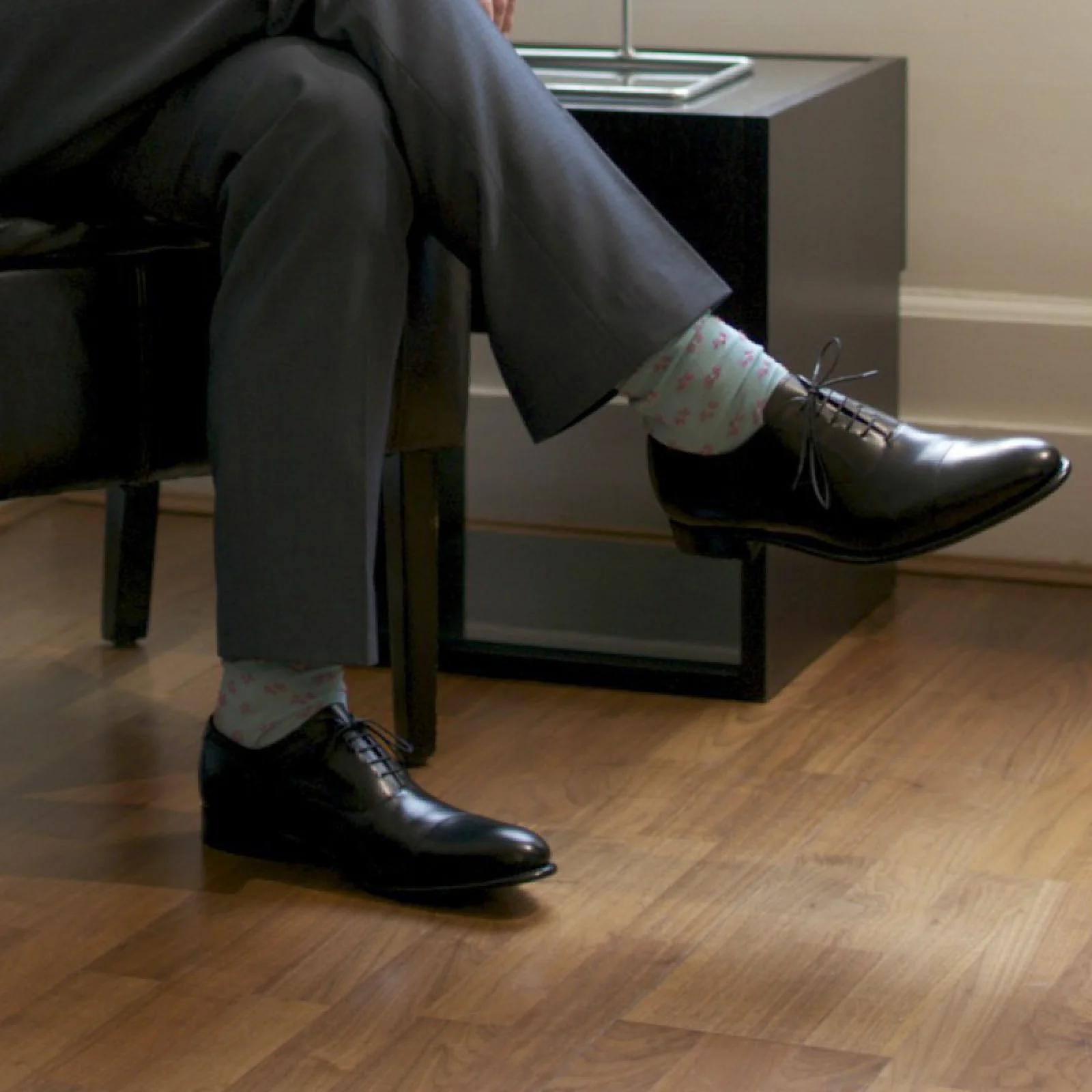 Herring Knightsbridge (Oxford) mens Oxfords in black calf - Image 6