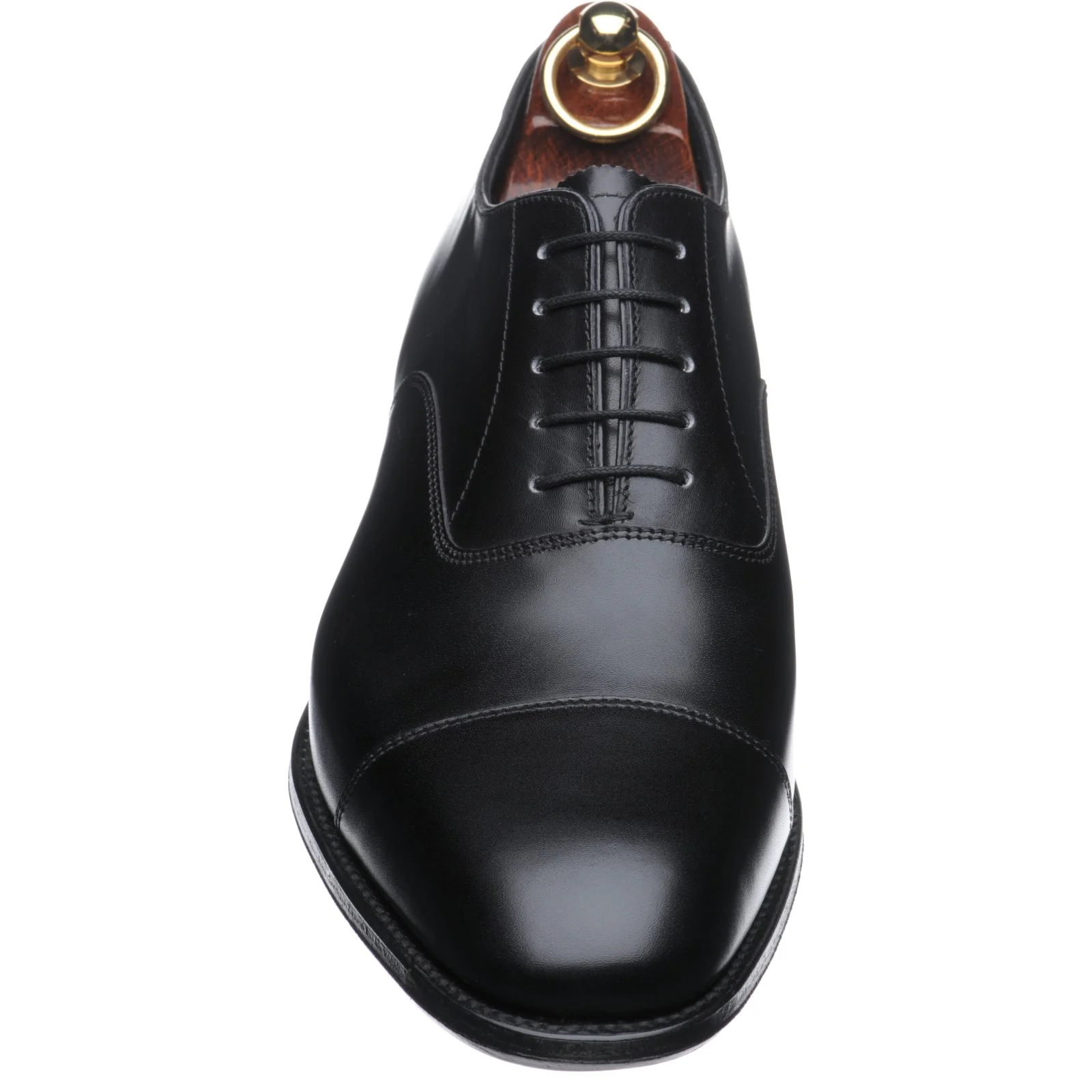 Herring Knightsbridge (Oxford) mens Oxfords in black calf (second) - Image 2