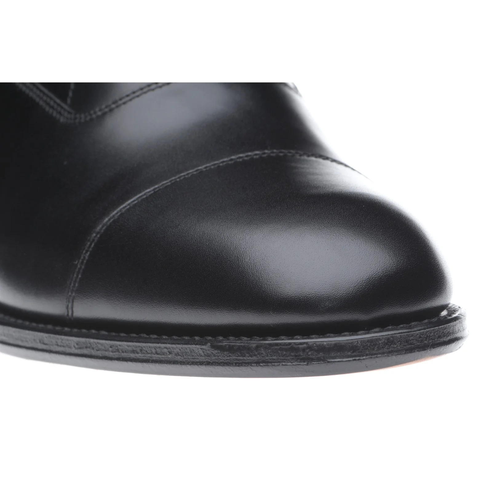 Herring Knightsbridge (Oxford) mens Oxfords in black calf (second) - Image 5