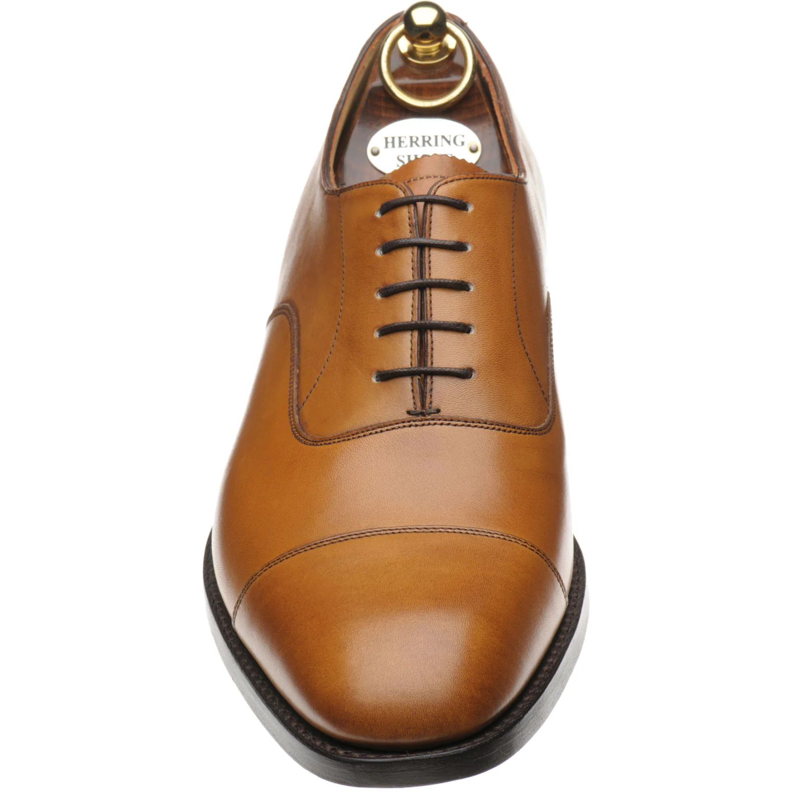 Herring Knightsbridge (Oxford) mens Oxfords in chestnut burnished calf - Image 2