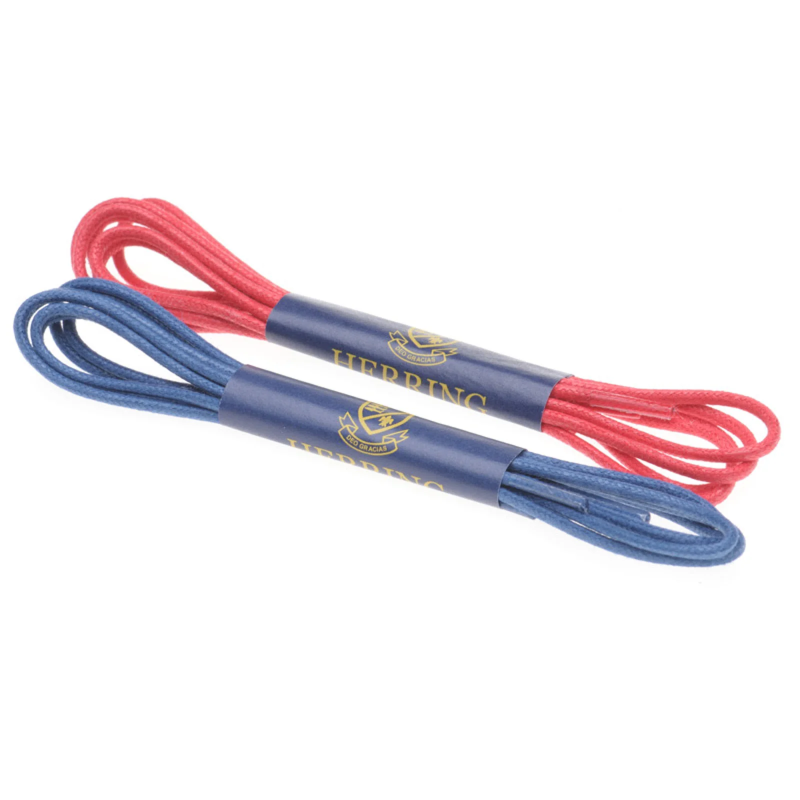 Herring Laces 80cm Twin Pack in red and blue