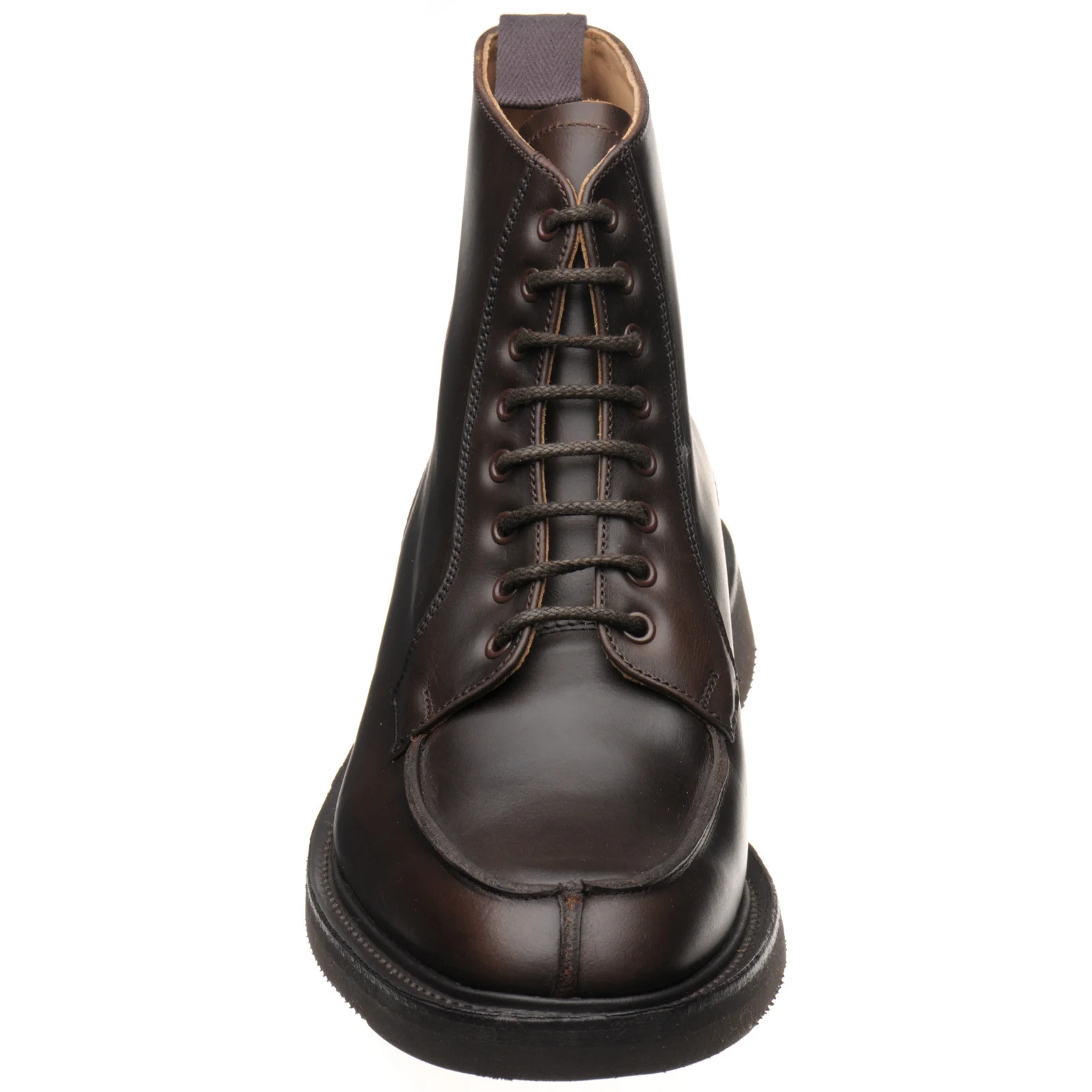 Herring Lawrence II mens rubber-soled boots in dark brown cutter - Image 2