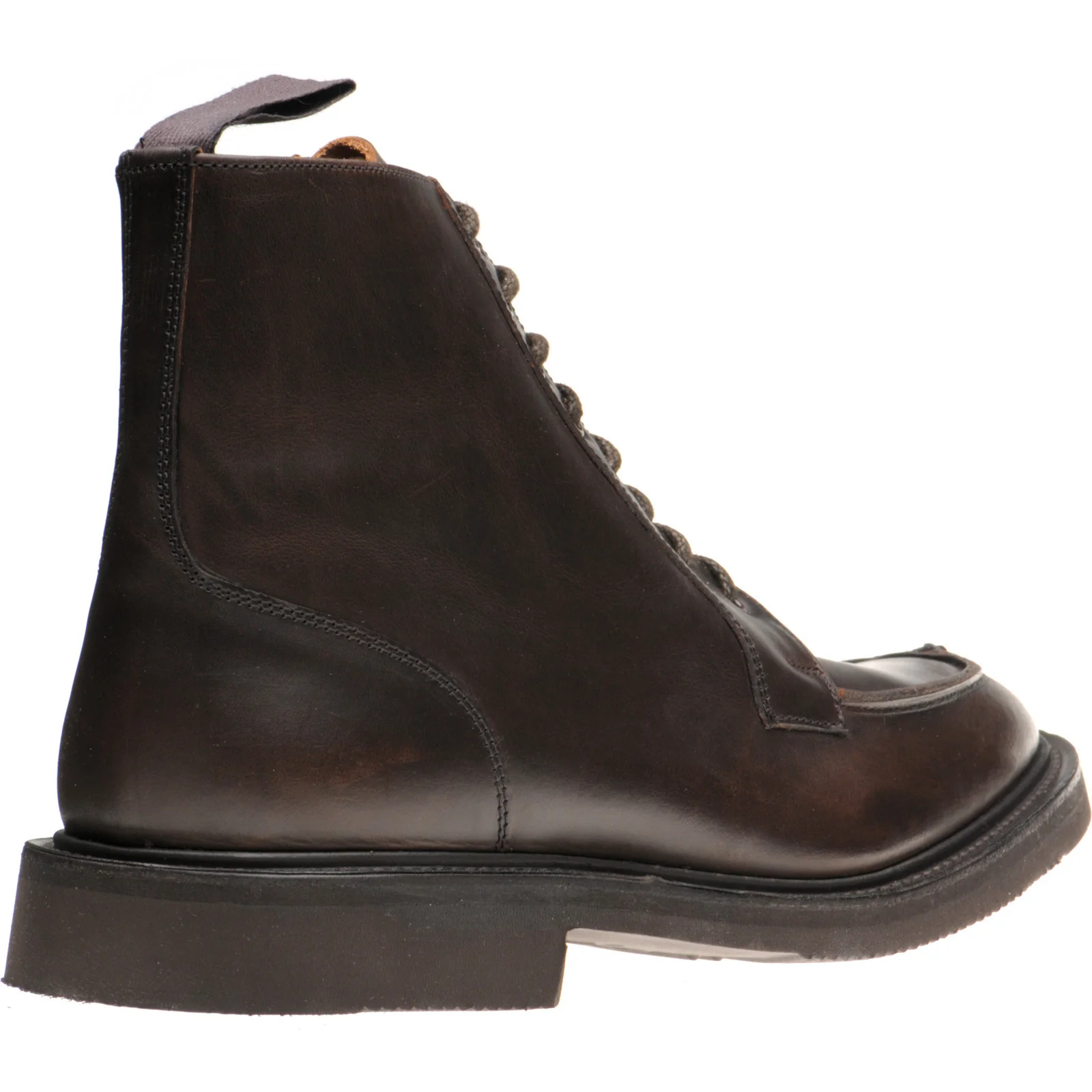 Herring Lawrence II mens rubber-soled boots in dark brown cutter - Image 4