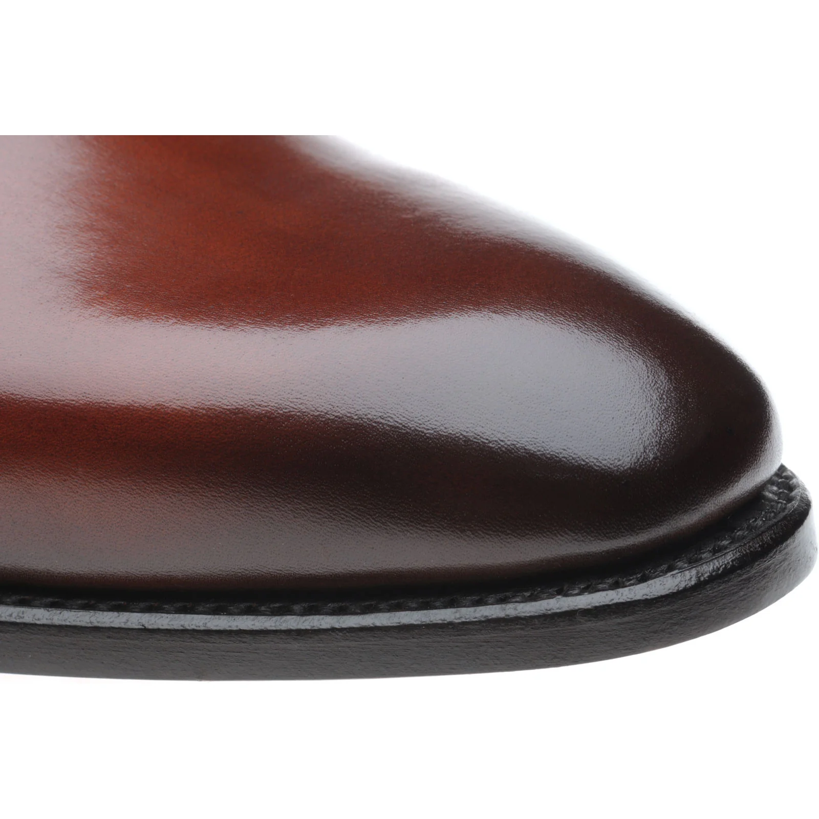 Herring Lawrence mens monk shoes in rosewood calf - Image 6