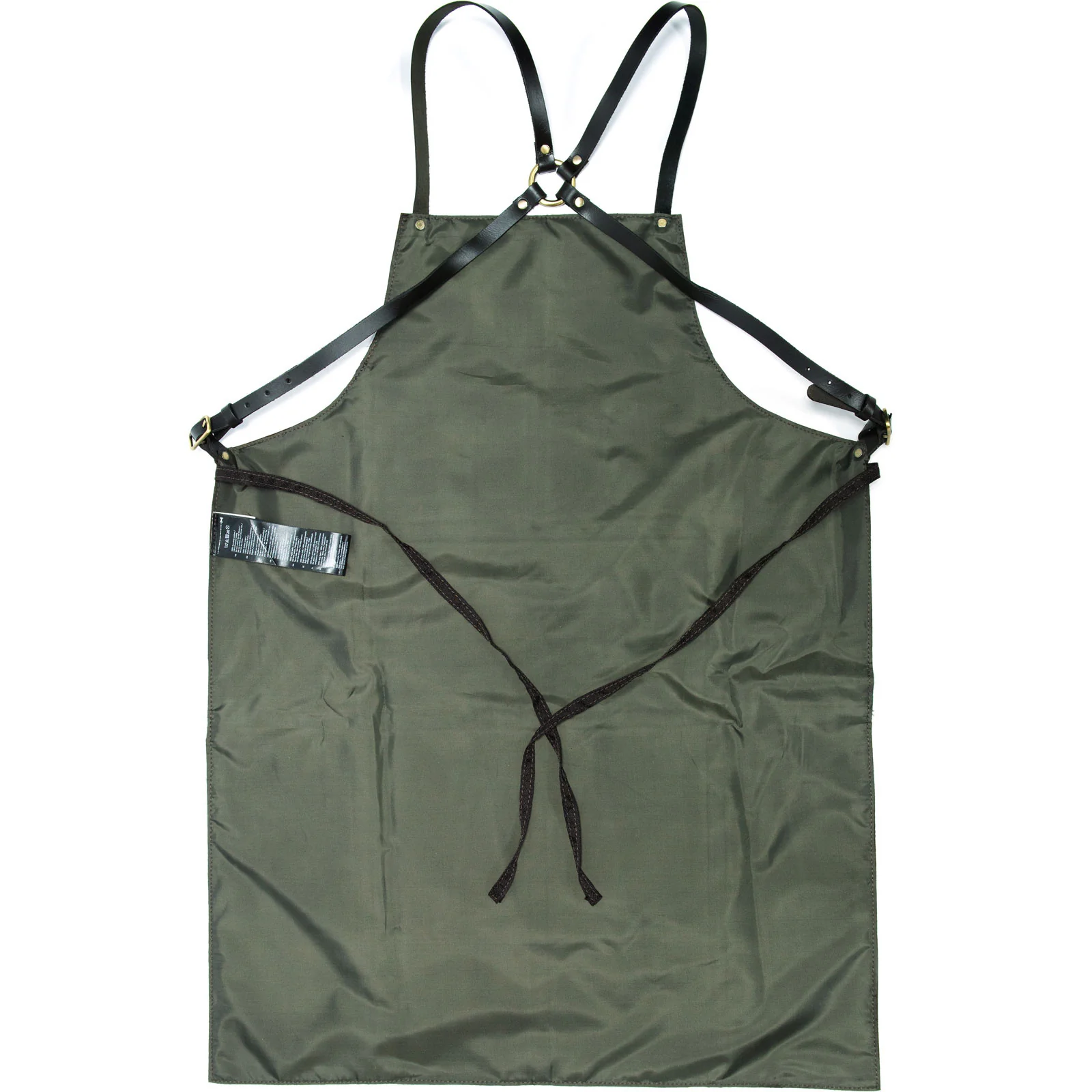 Herring Leather Apron in brown waxy - Image 3