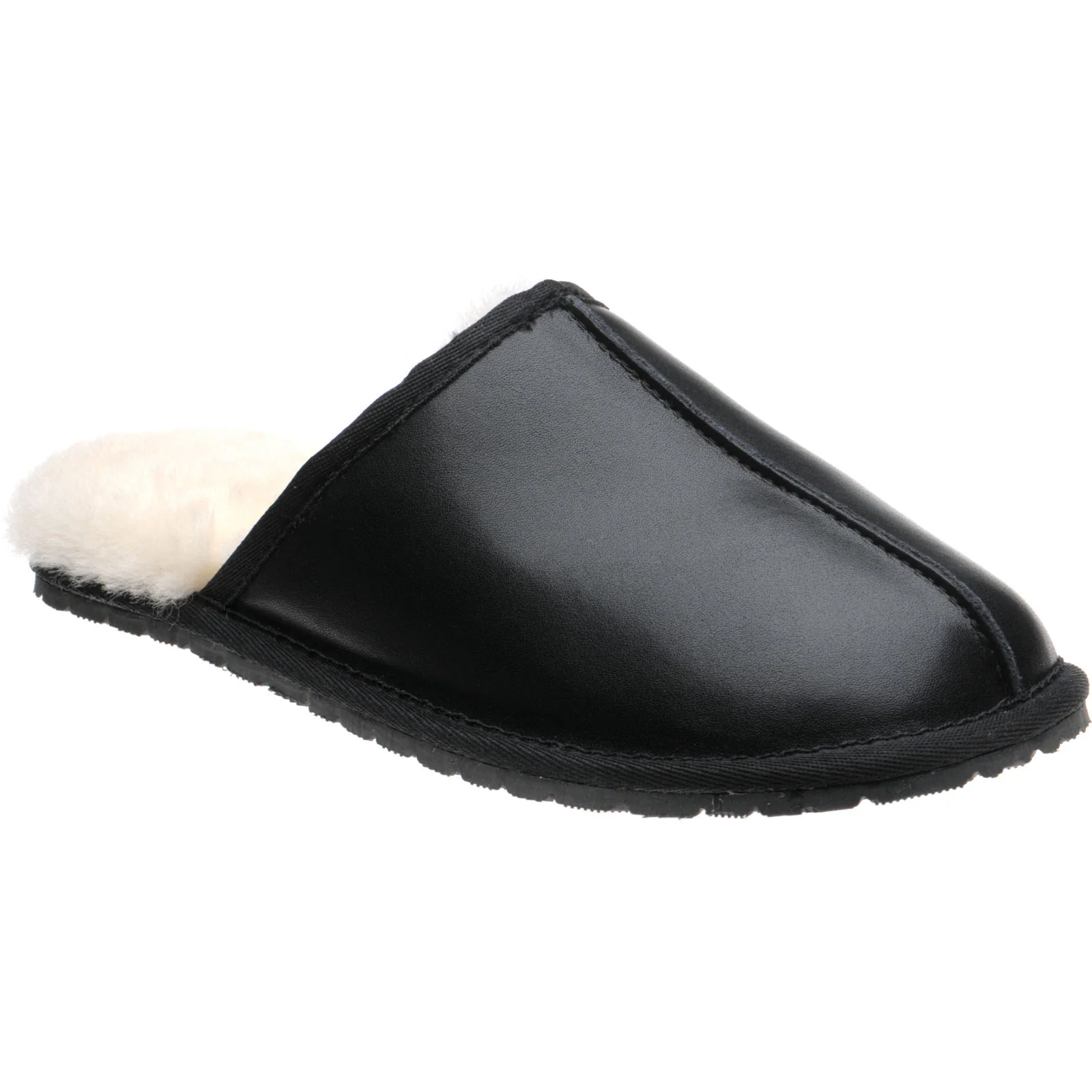 Herring Logan rubber-soled slippers in black