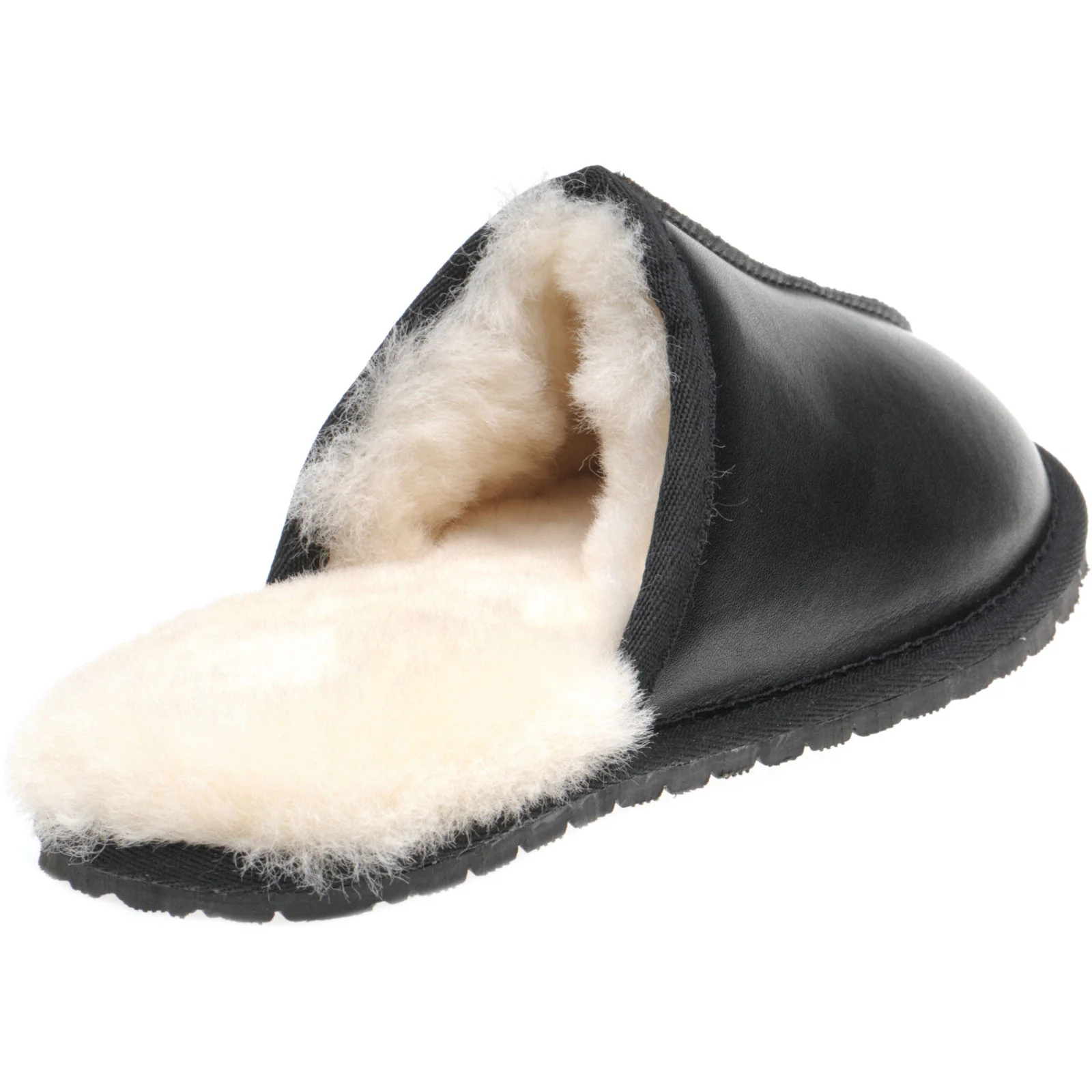 Herring Logan rubber-soled slippers in black - Image 4