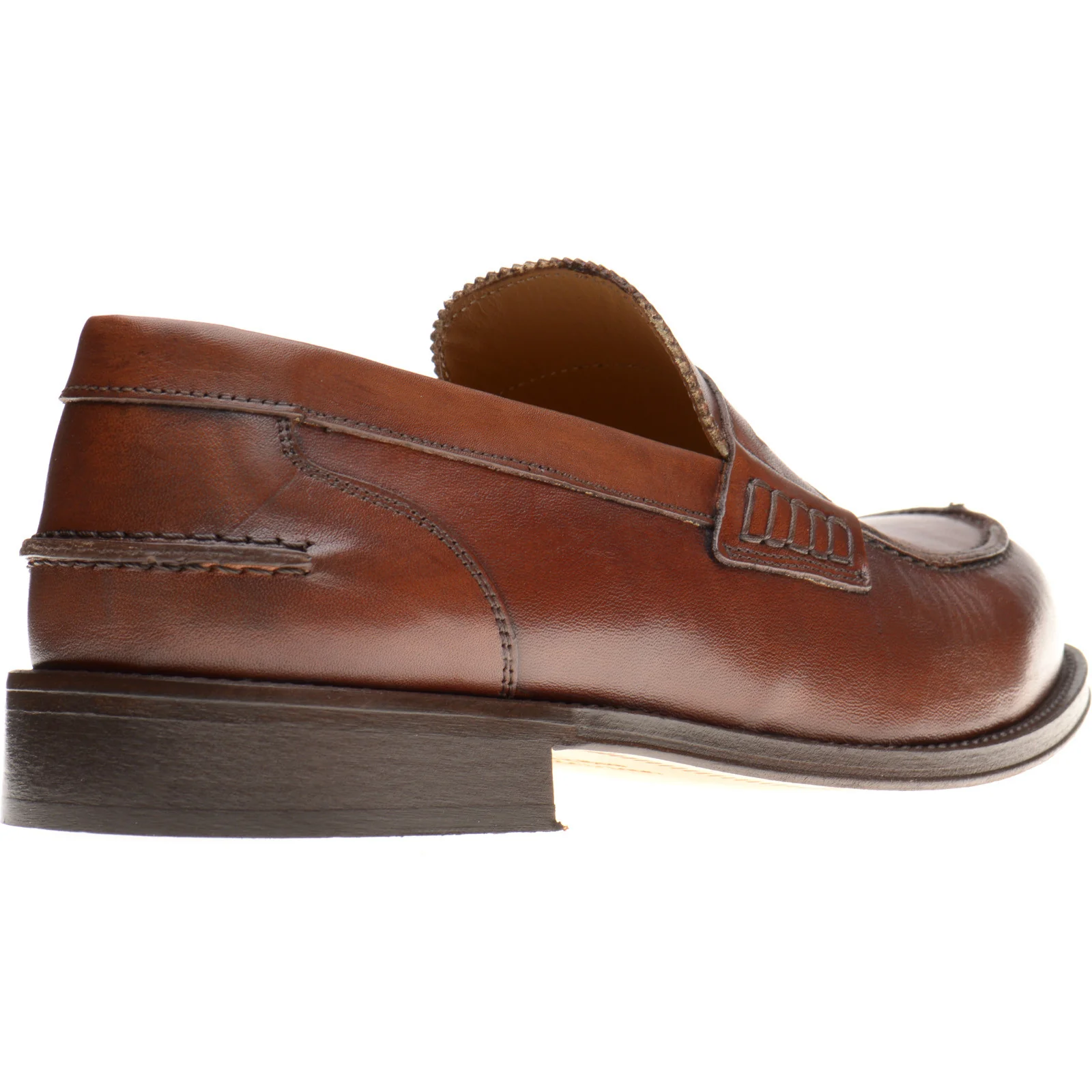 Herring Lombardo mens hybrid-soled loafers in brown calf - Image 4