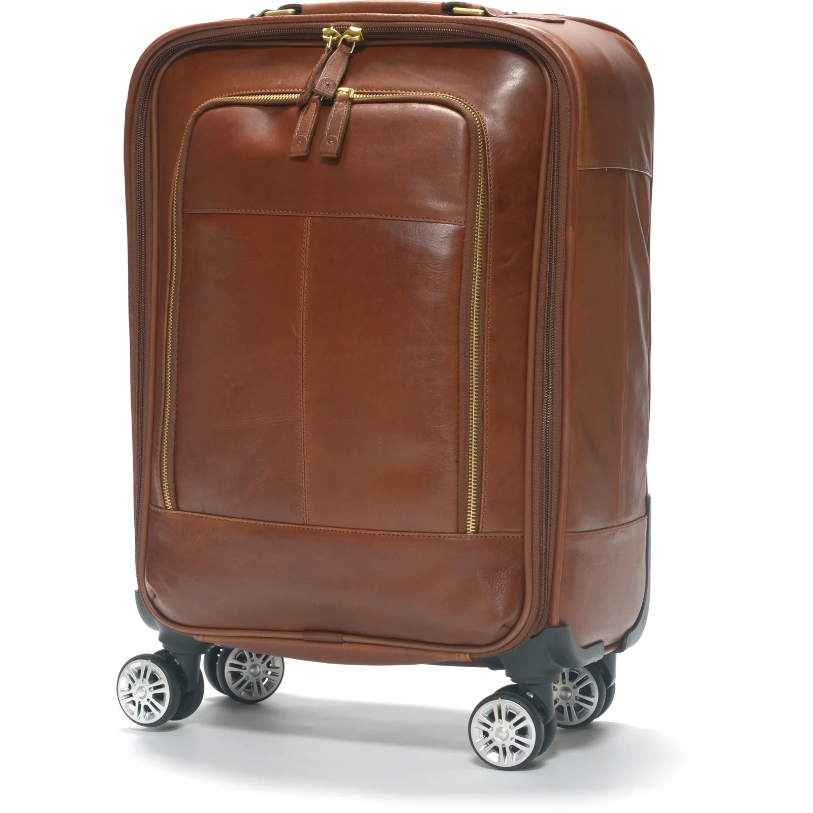Herring Lucknam Wheeled Case in dark chestnut