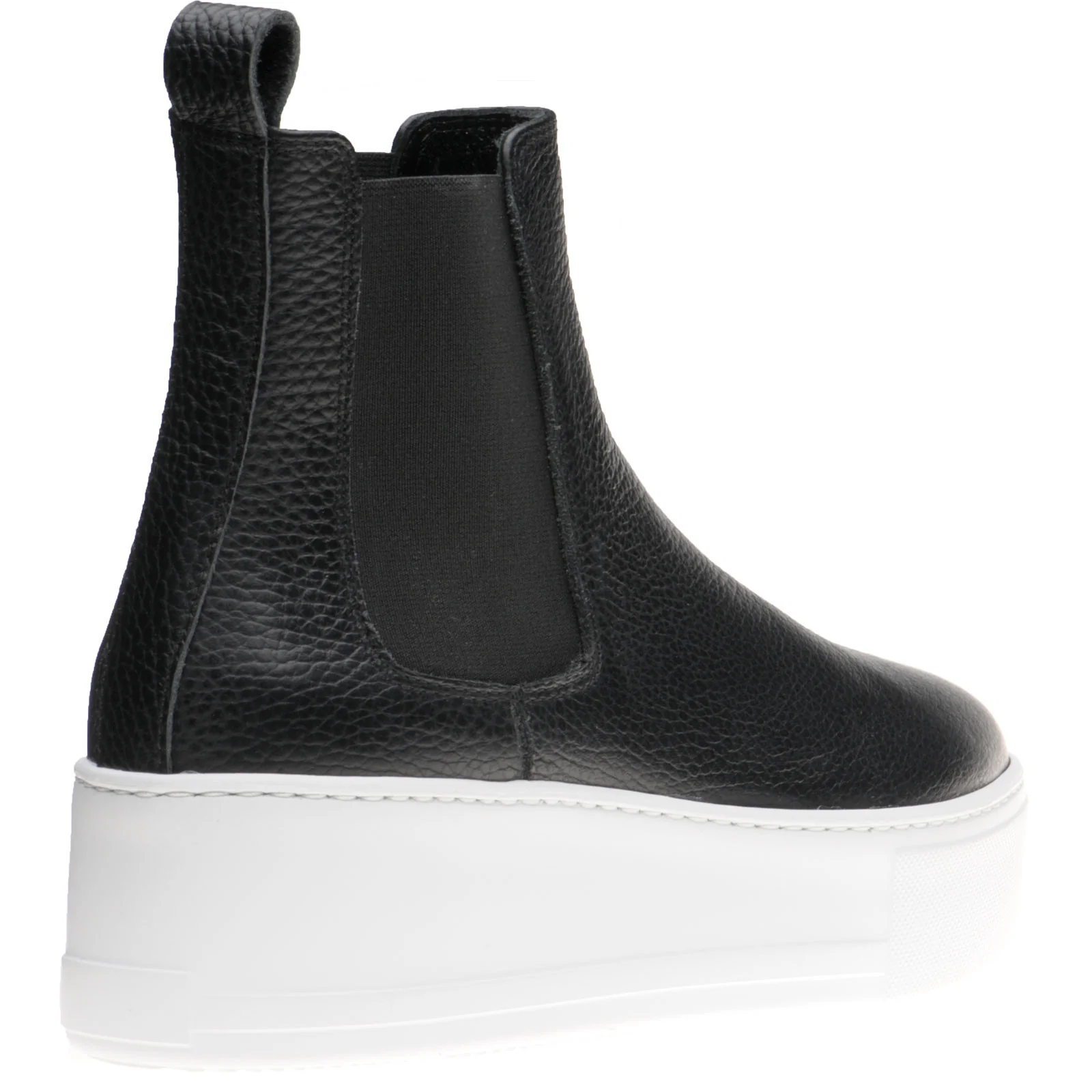 Herring Maggiore ladies rubber-soled Chelsea boots in black grain - Image 4