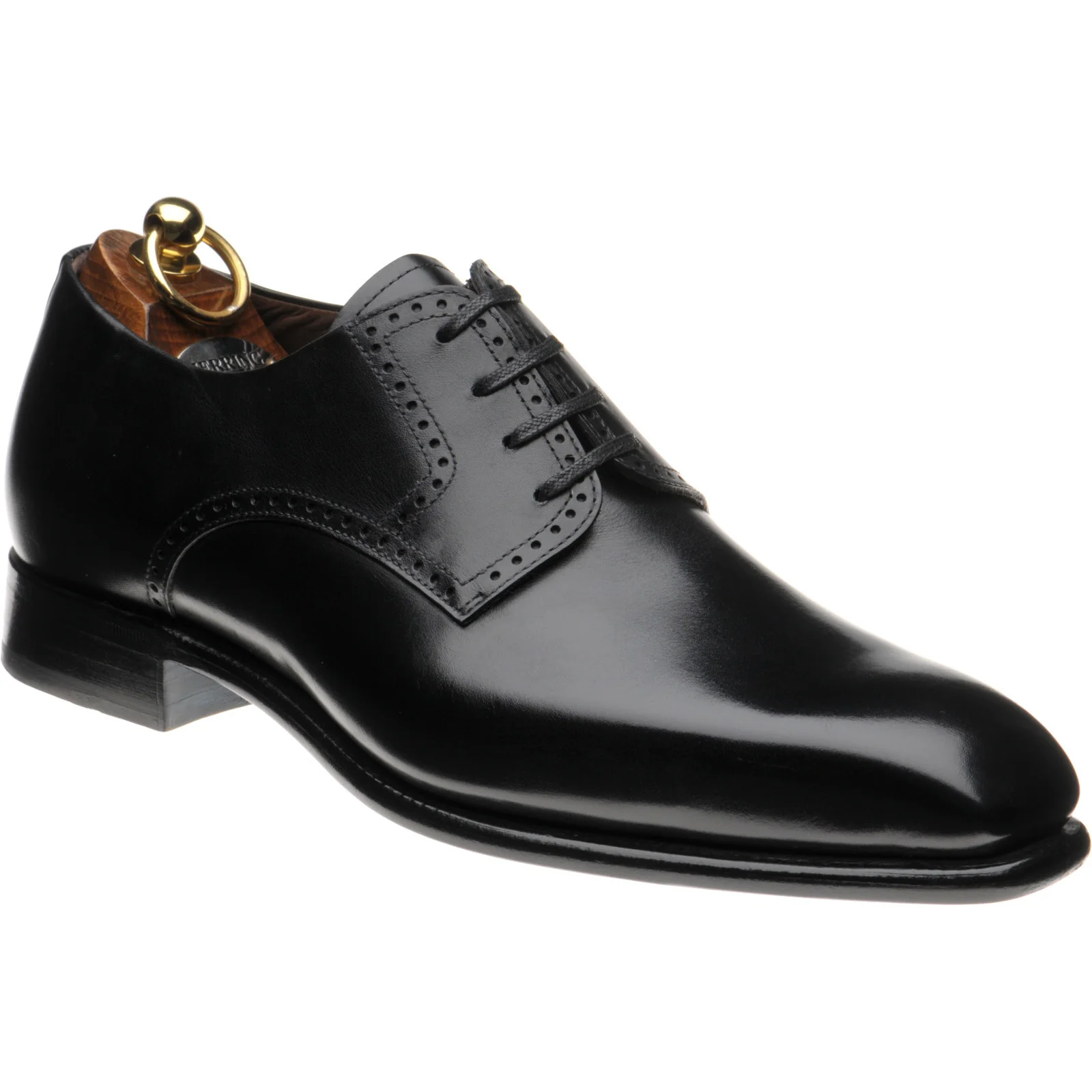 Herring Malborough mens Derby shoes in black calf