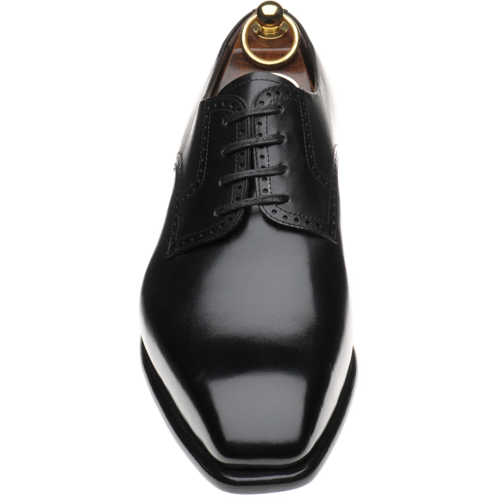 Herring Malborough mens Derby shoes in black calf - Image 2