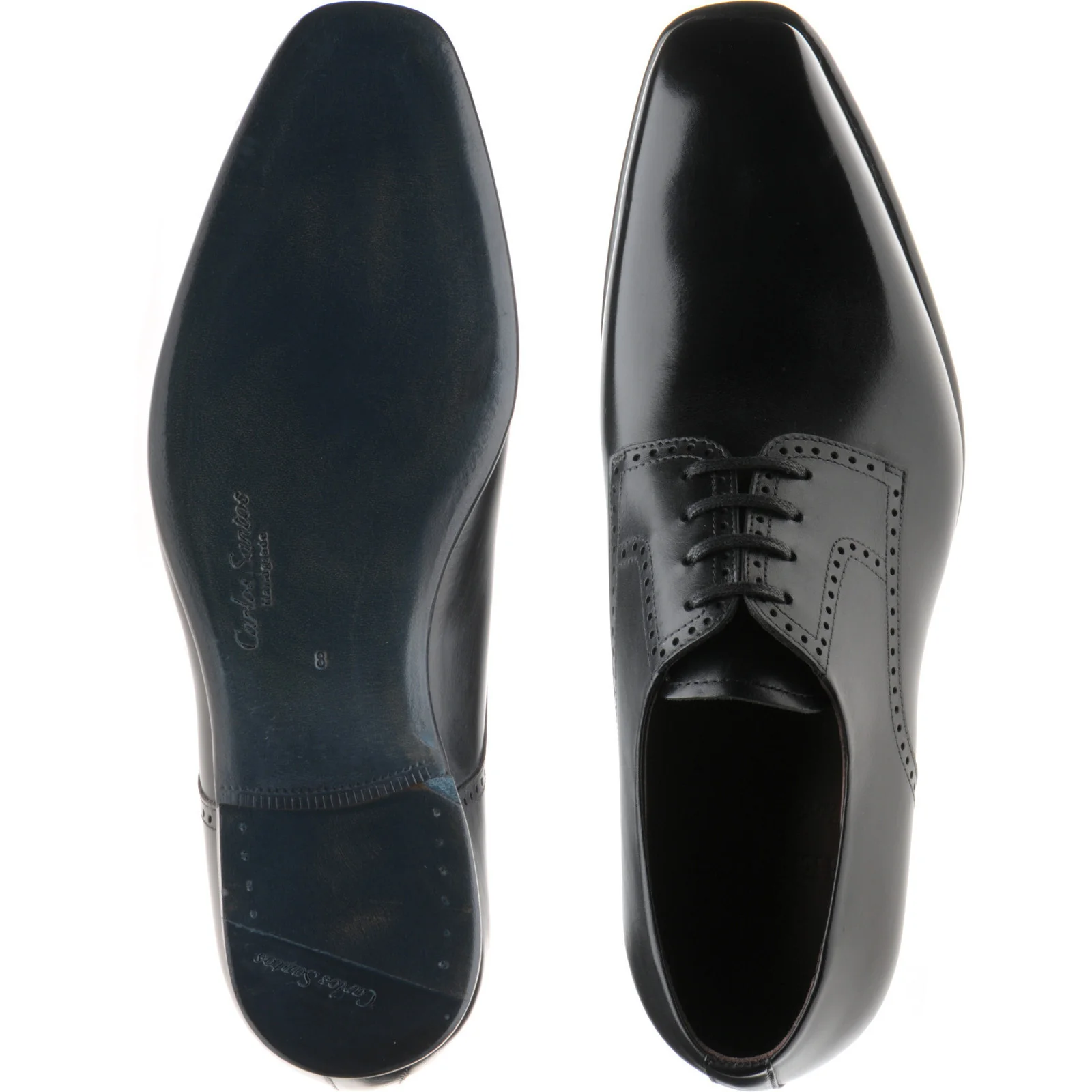 Herring Malborough mens Derby shoes in black calf - Image 3