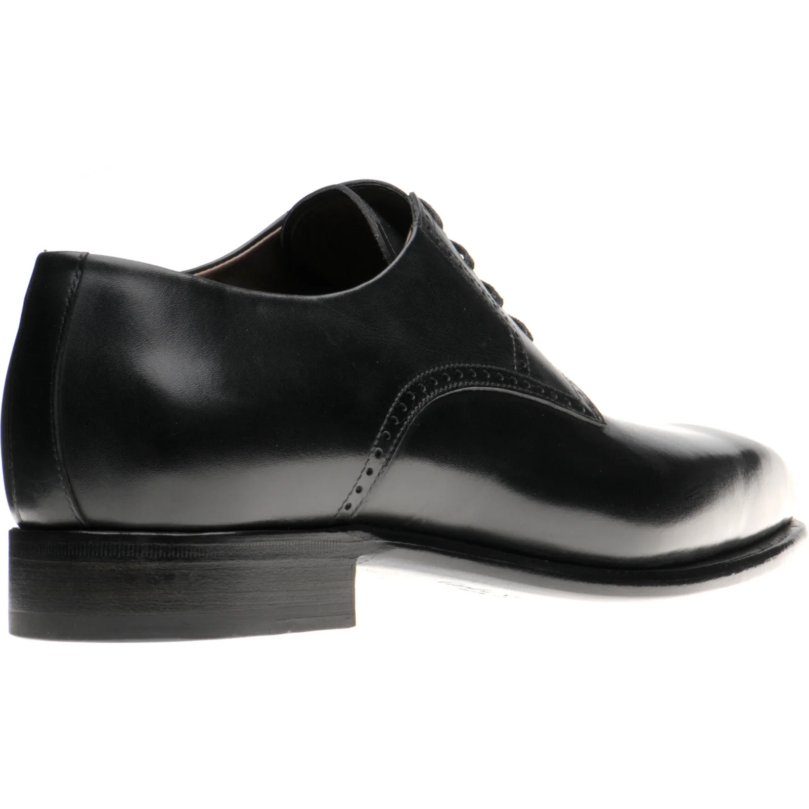 Herring Malborough mens Derby shoes in black calf - Image 4