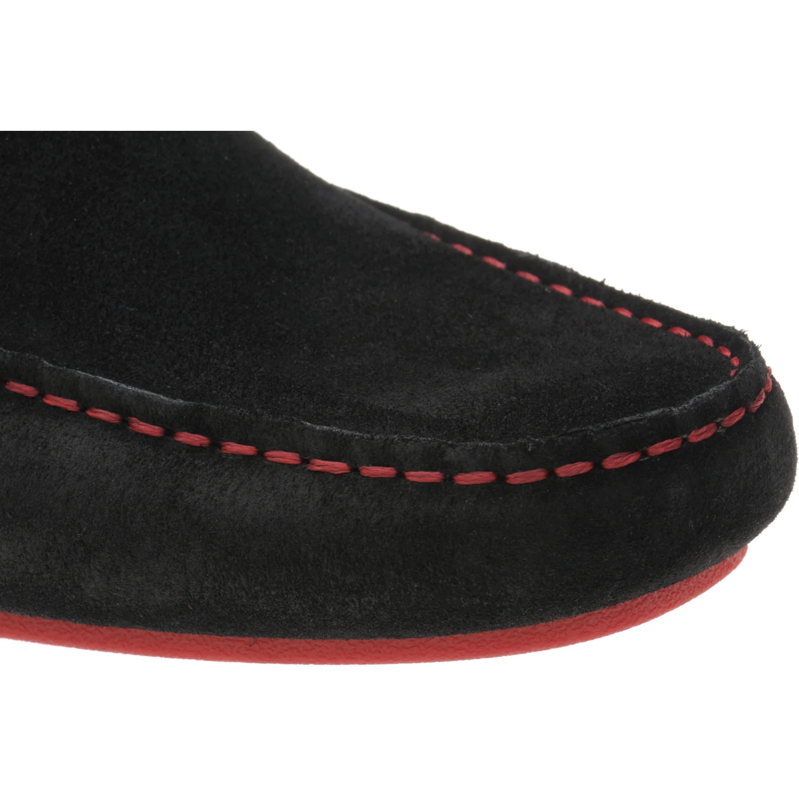 Herring Maranello II mens rubber-soled driving moccasins in black suede - Image 5