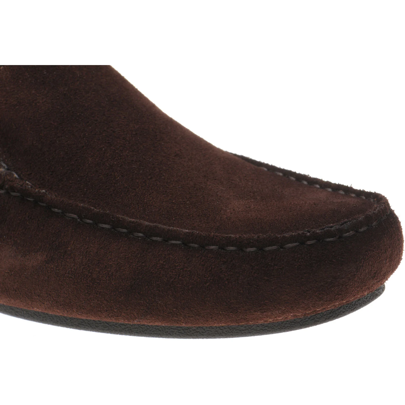 Herring Maranello II mens rubber-soled driving moccasins in brown suede - Image 5