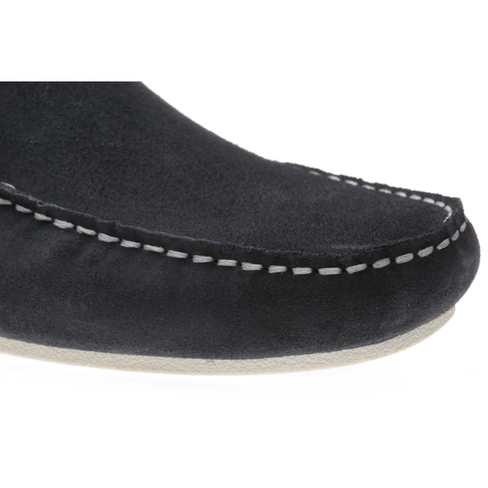 Herring Maranello II mens rubber-soled driving moccasins in navy suede - Image 5