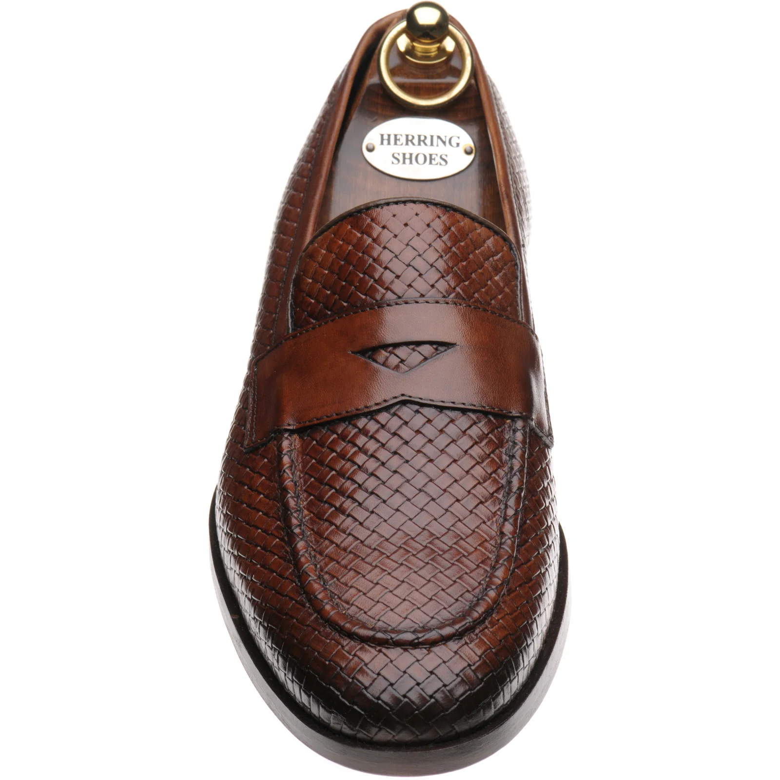 Herring Marmi mens loafers in brown calf - Image 2