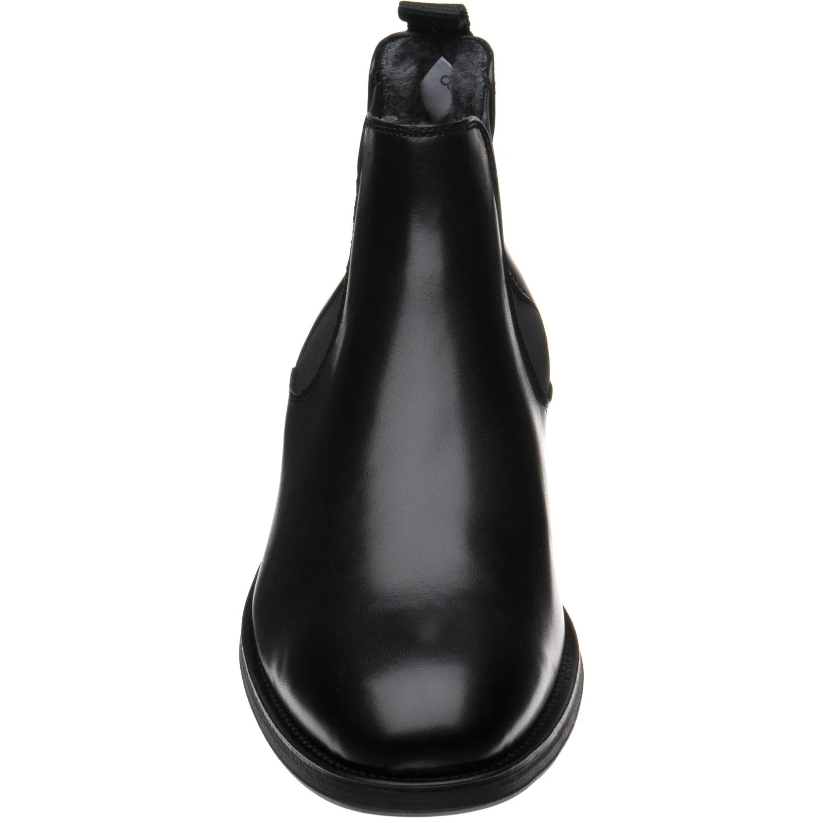 Herring Matterhorn mens rubber-soled Chelsea boots in black calf - Image 2