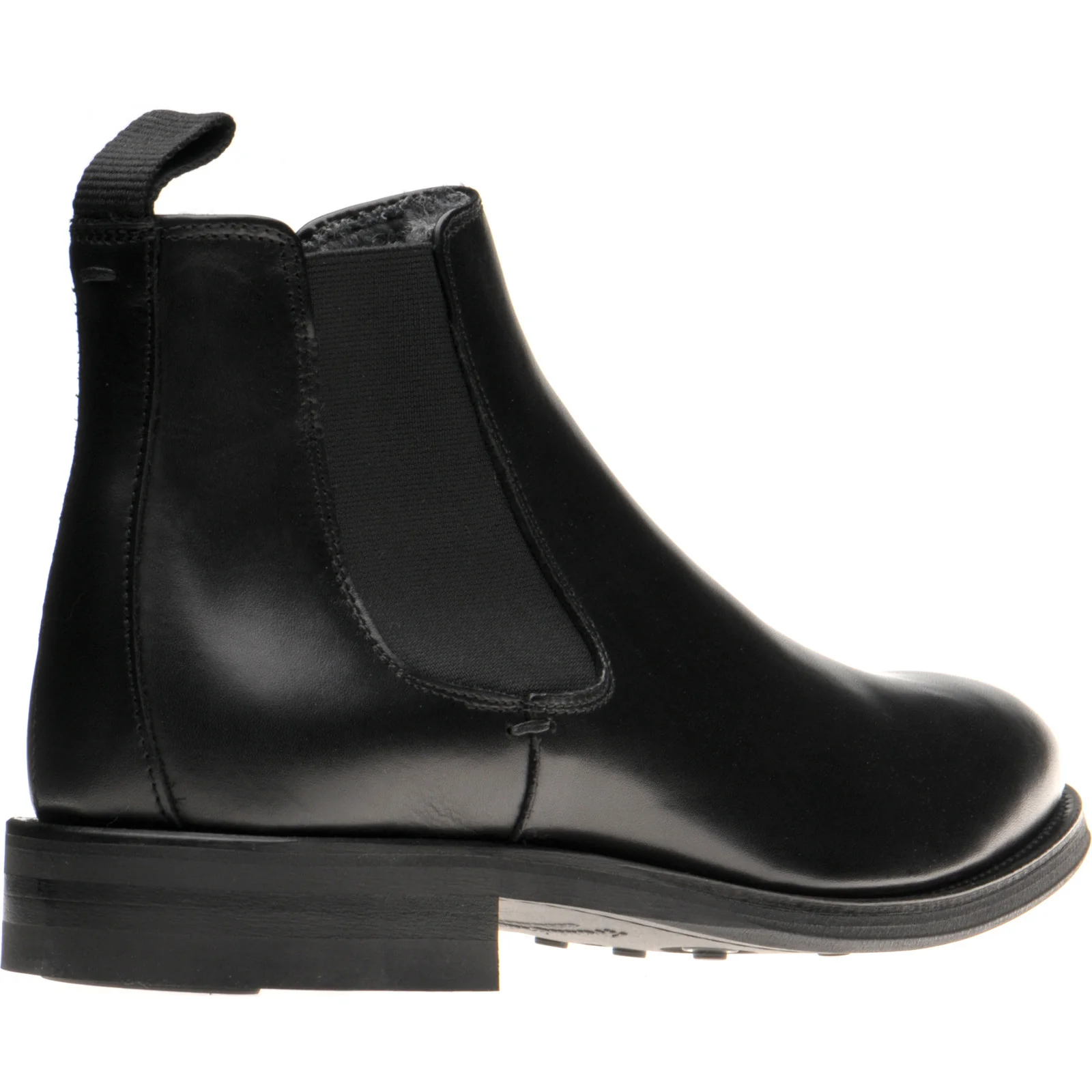 Herring Matterhorn mens rubber-soled Chelsea boots in black calf - Image 4