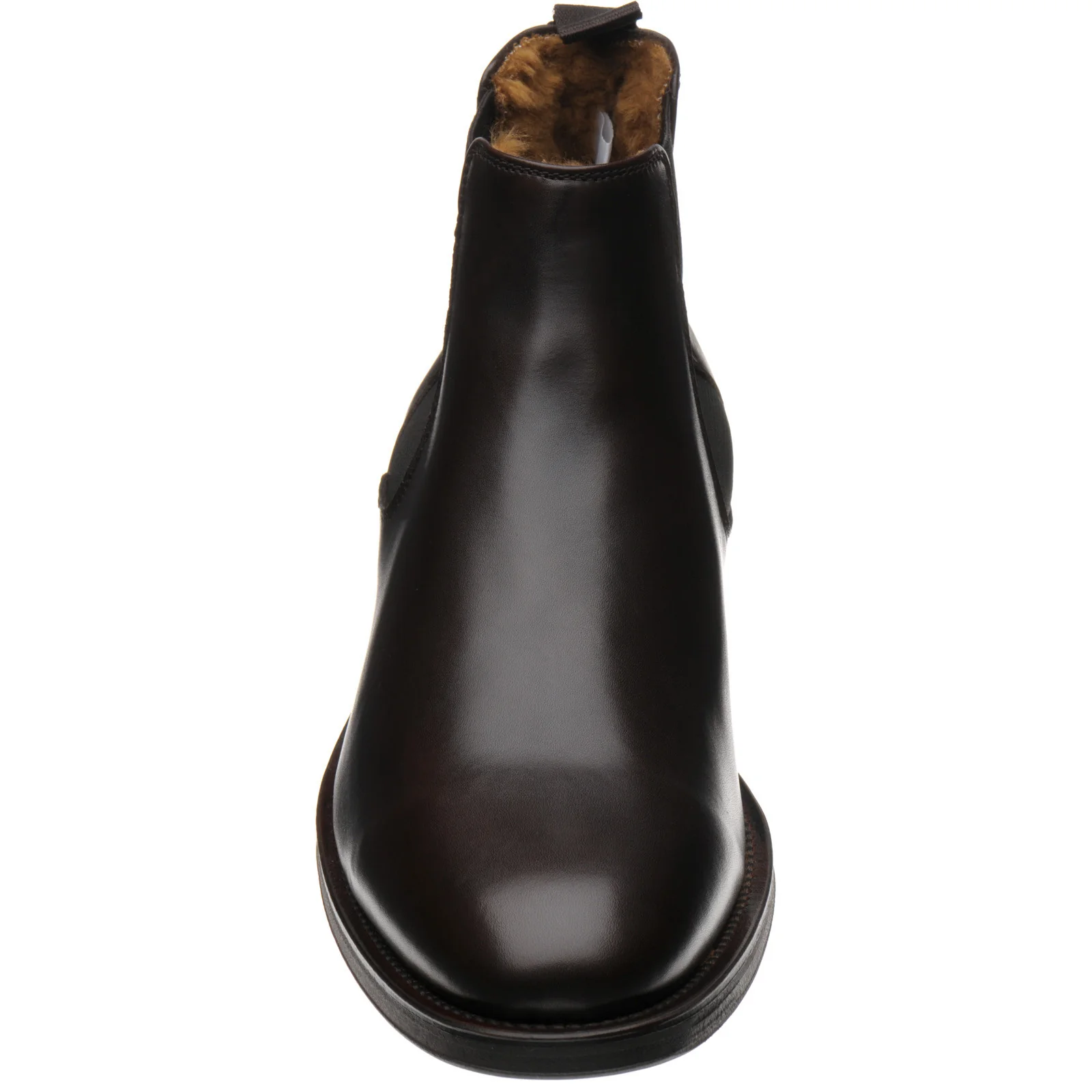 Herring Matterhorn mens rubber-soled Chelsea boots in dark brown calf - Image 2
