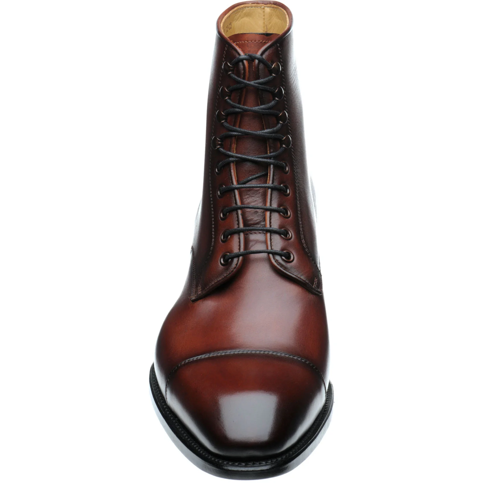 Herring Mawdsley mens boots in rosewood calf - Image 2