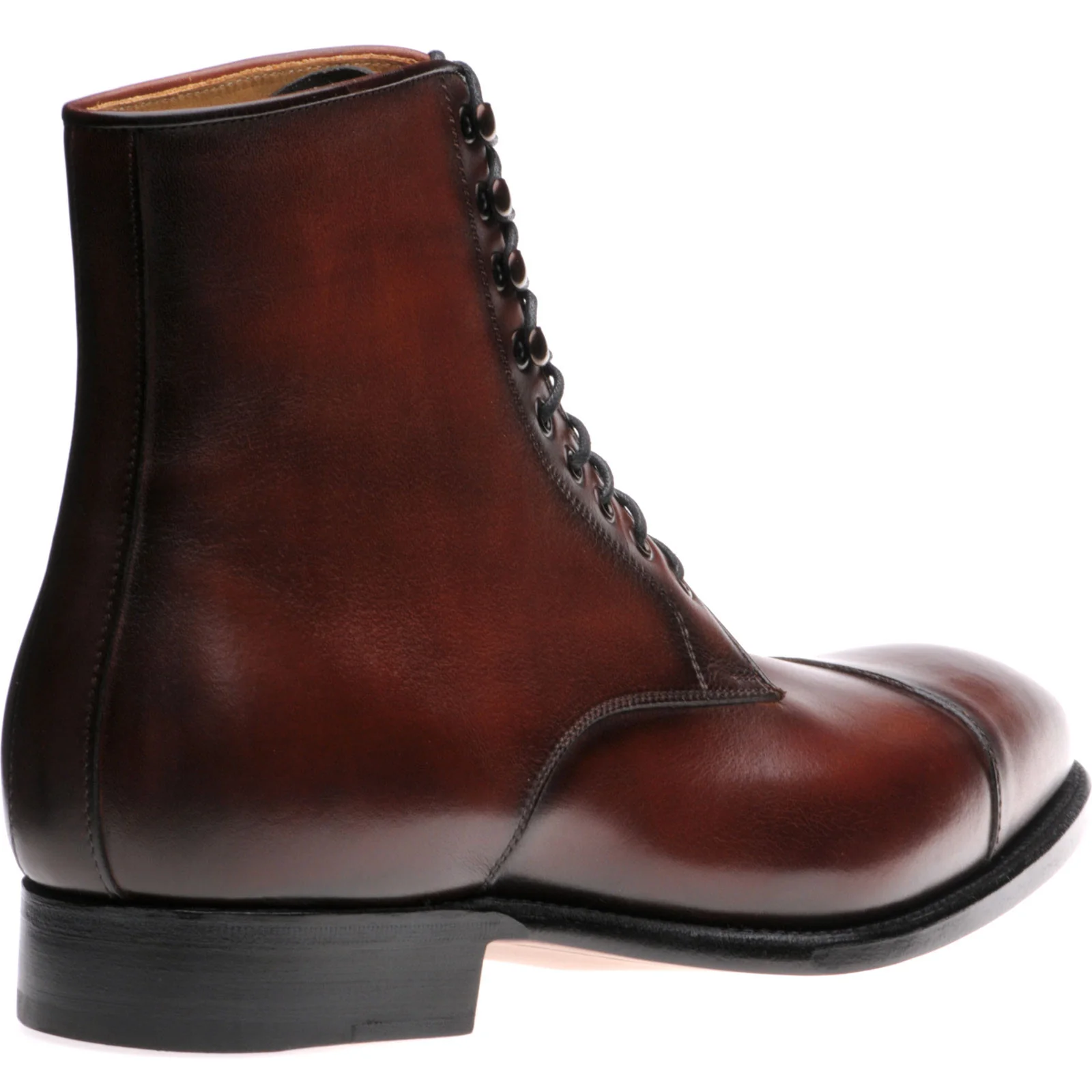 Herring Mawdsley mens boots in rosewood calf - Image 4
