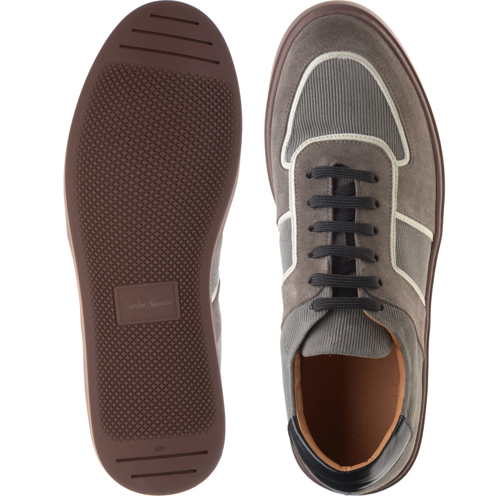 Herring Metz mens rubber-soled in grey multi - Image 3