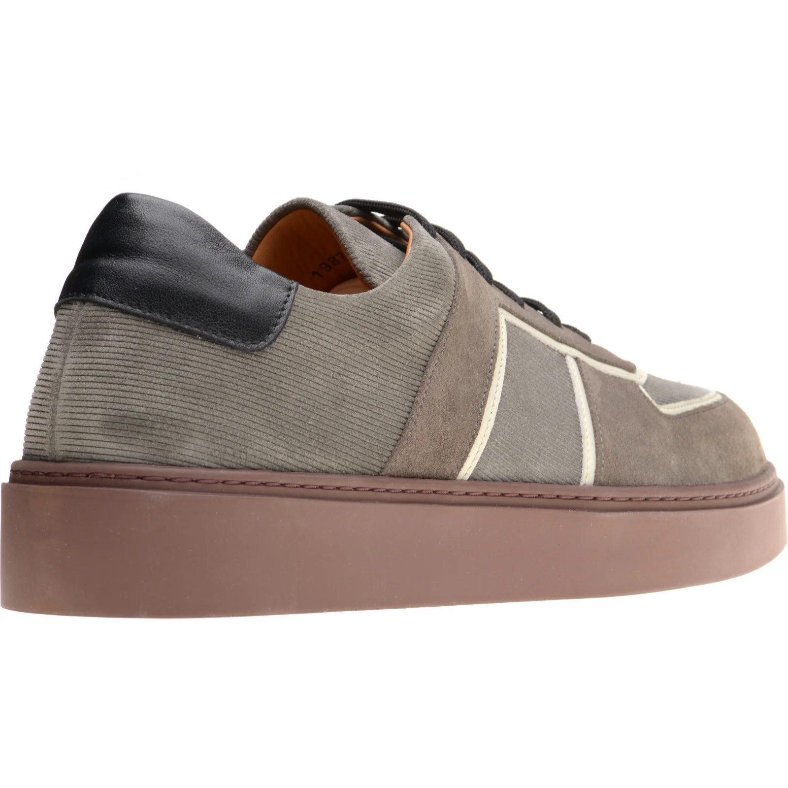 Herring Metz mens rubber-soled in grey multi - Image 4