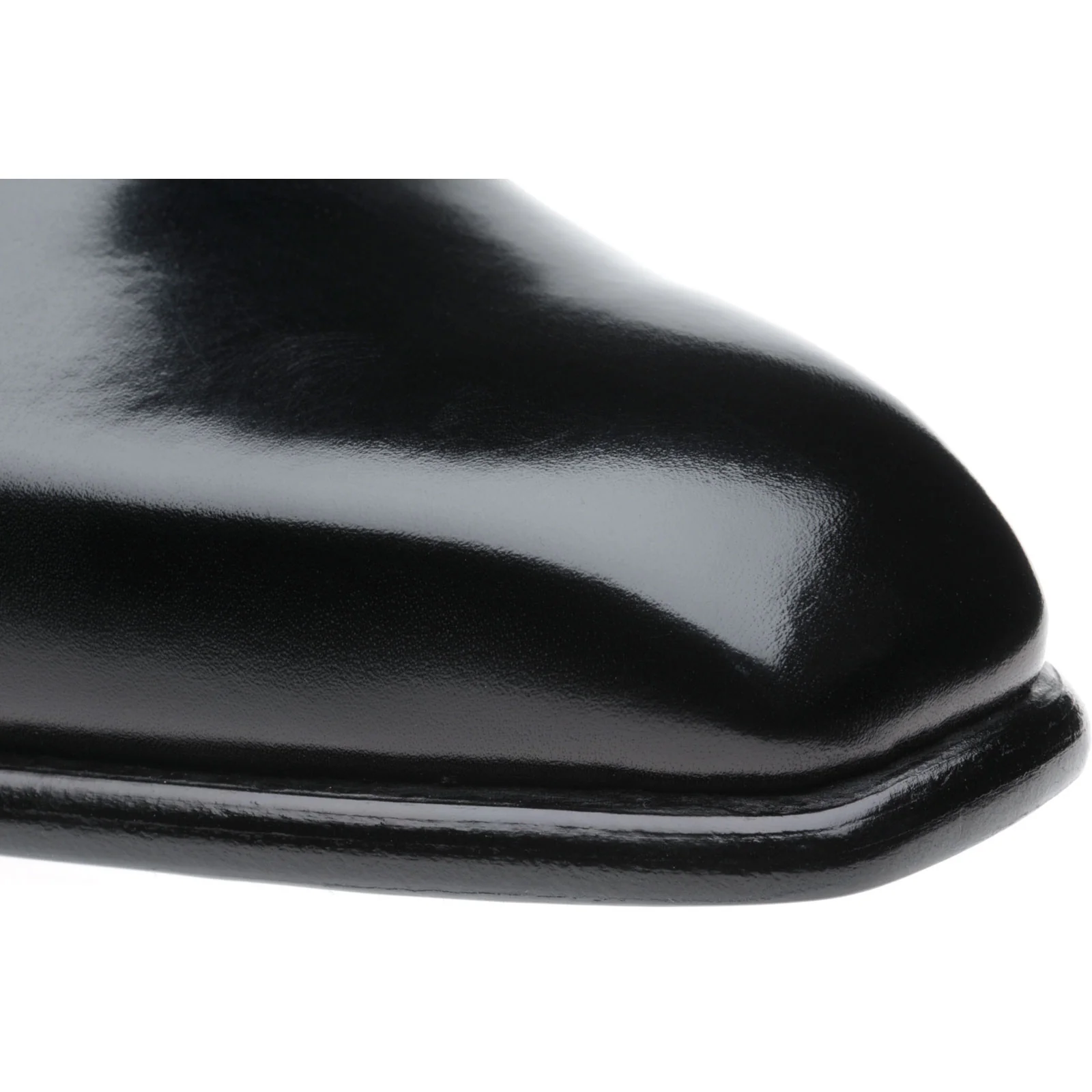 Herring Monkwell mens monk shoes in black calf - Image 5