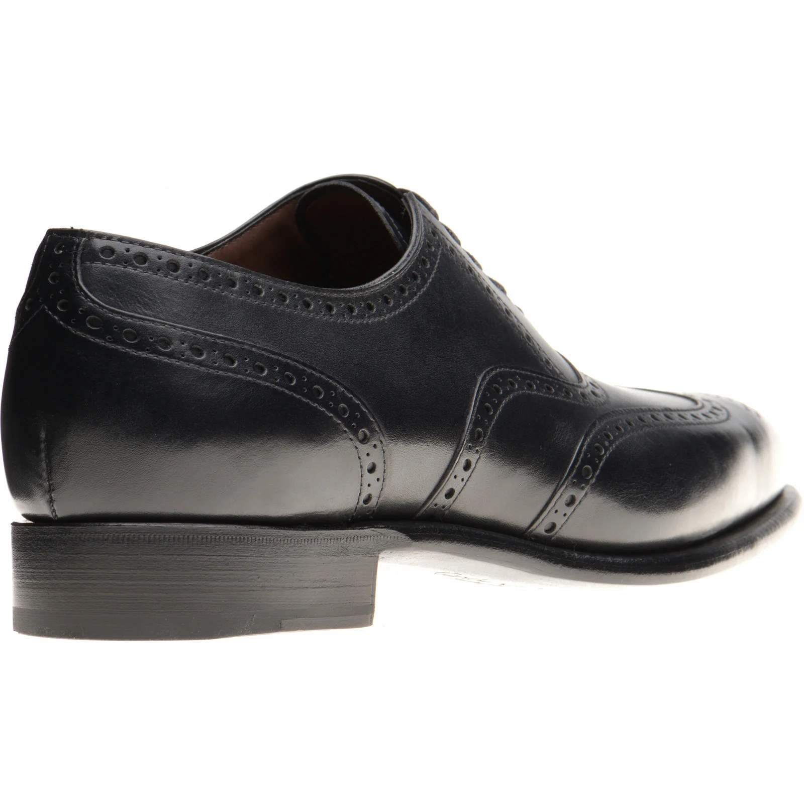 Herring Munster II mens brogues in black calf - Image 4