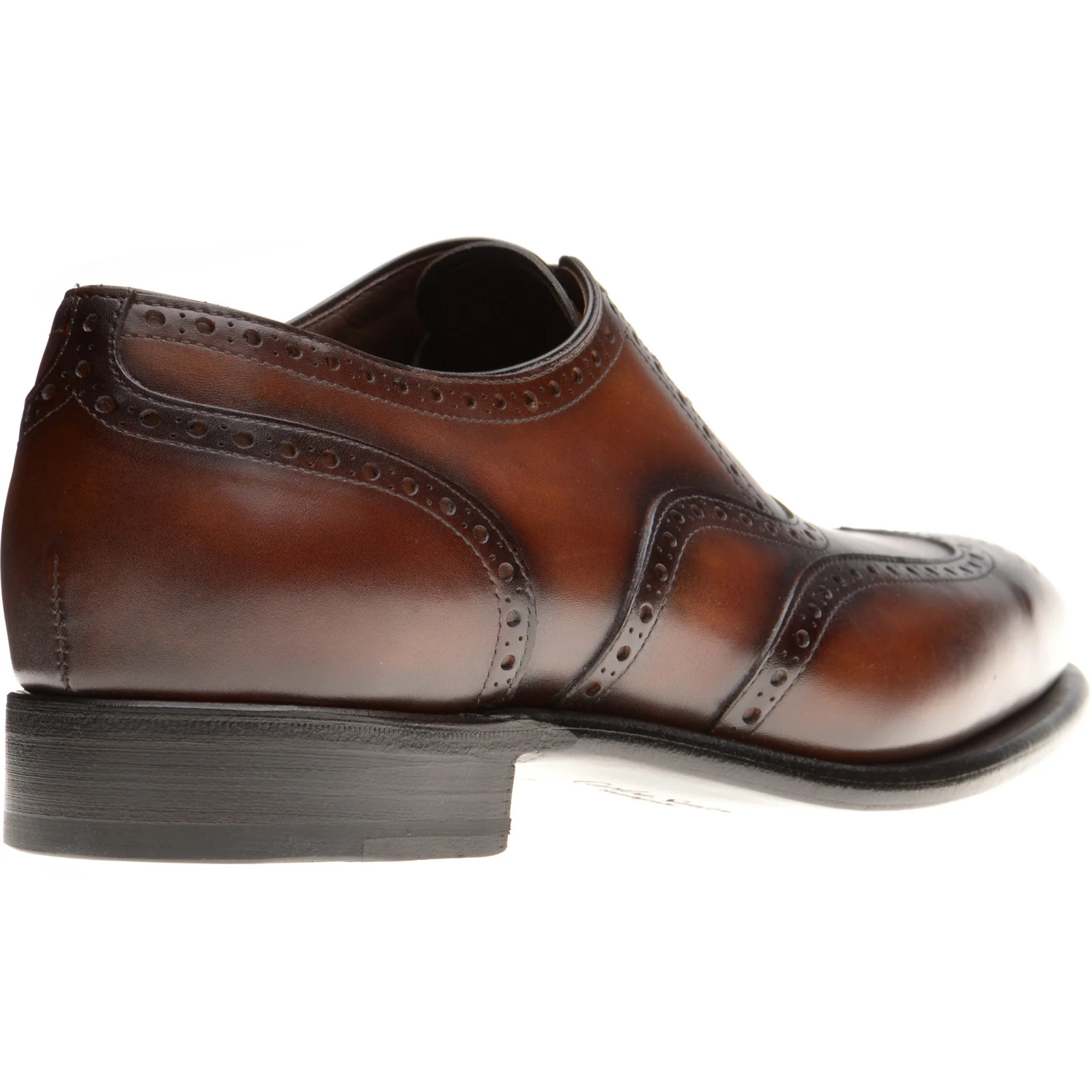 Herring Munster II mens brogues in rosewood calf - Image 4
