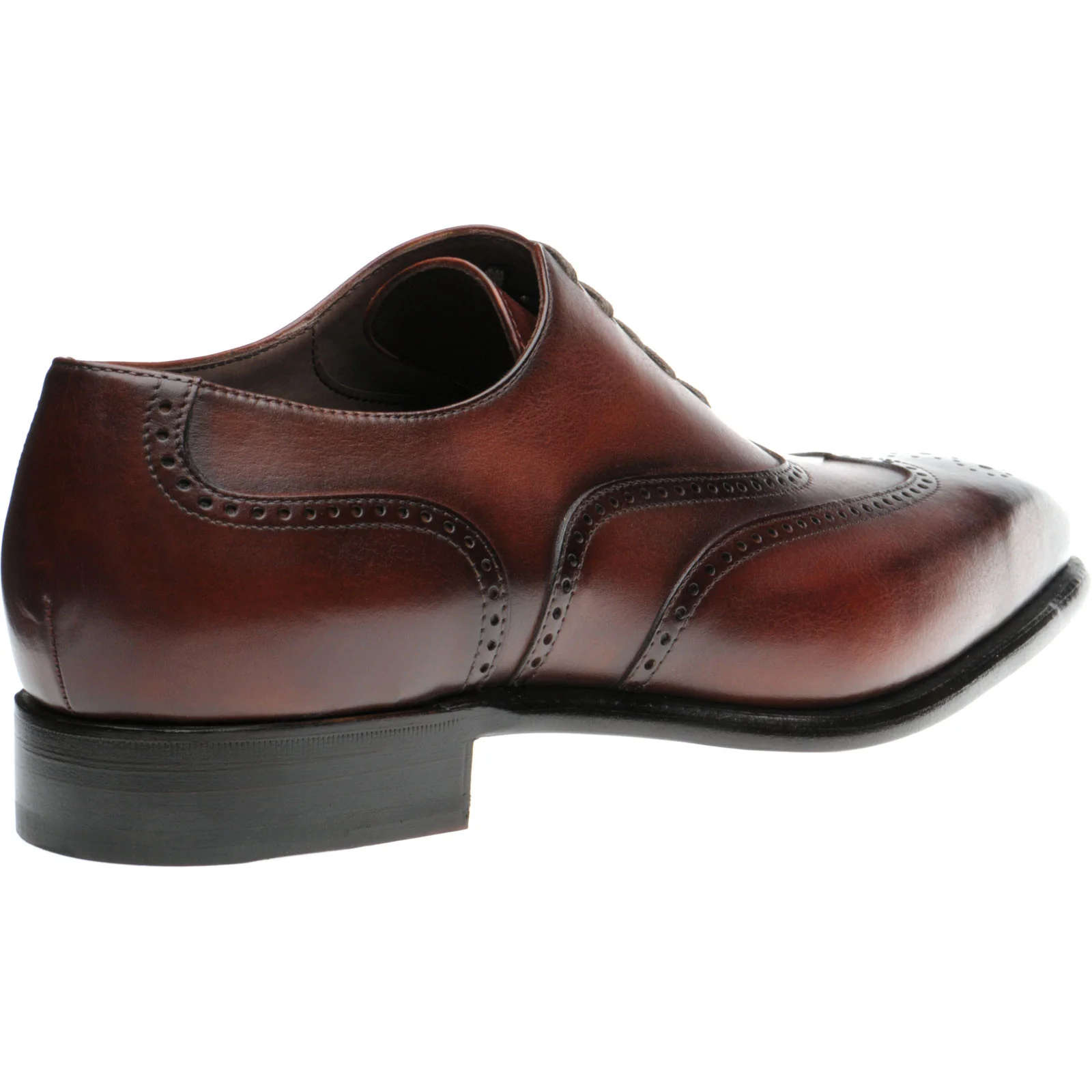 Herring Munster mens brogues in rosewood calf - Image 4