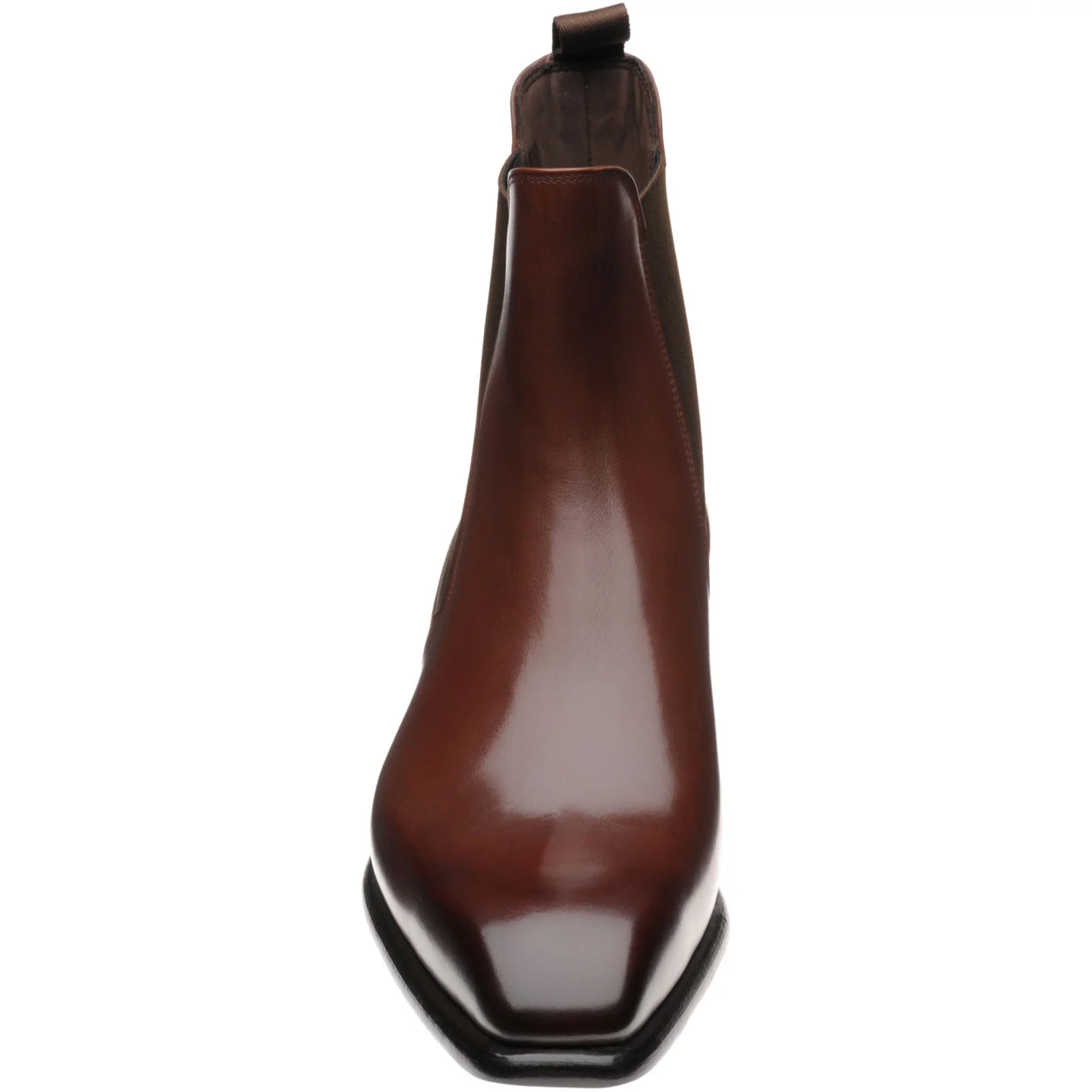 Herring Muswell mens Chelsea boots in dark brown calf - Image 2