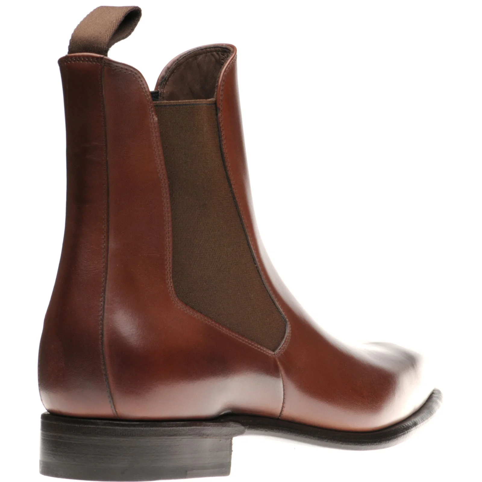 Herring Muswell mens Chelsea boots in dark brown calf - Image 4