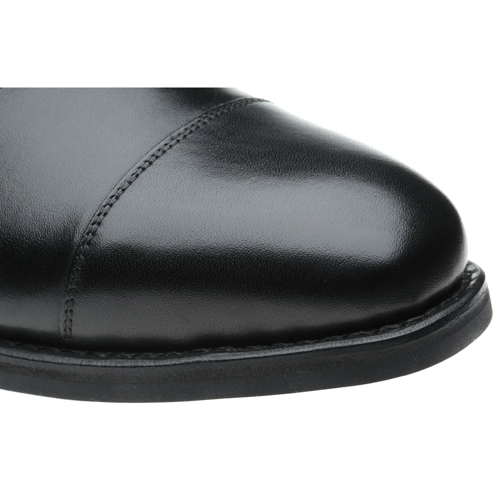 Herring Newcastle (Rubber) mens rubber-soled Oxfords in black calf - Image 5
