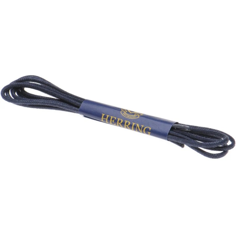 Herring Plain Laces 80cm Twin Pack in navy - Image 2
